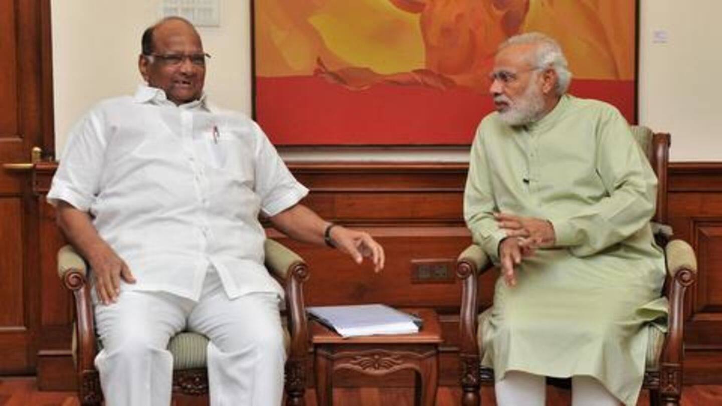 महाराष्ट्र संकट के बीच प्रधानमंत्री मोदी से मिलेंगे शरद पवार, किसानों के मुद्दे पर करेंगे बात