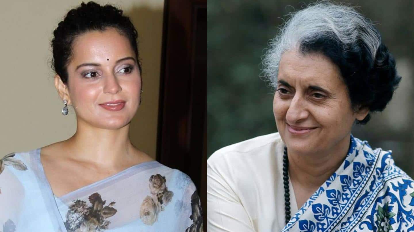 फिल्म में पूर्व प्रधानमंत्री इंदिरा गांधी की भूमिका में दिखेंगी कंगना रनौत