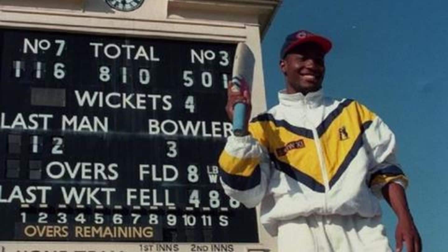 आज ही के दिन लारा ने खेली थी फर्स्ट-क्लास क्रिकेट में 501 रन की पारी