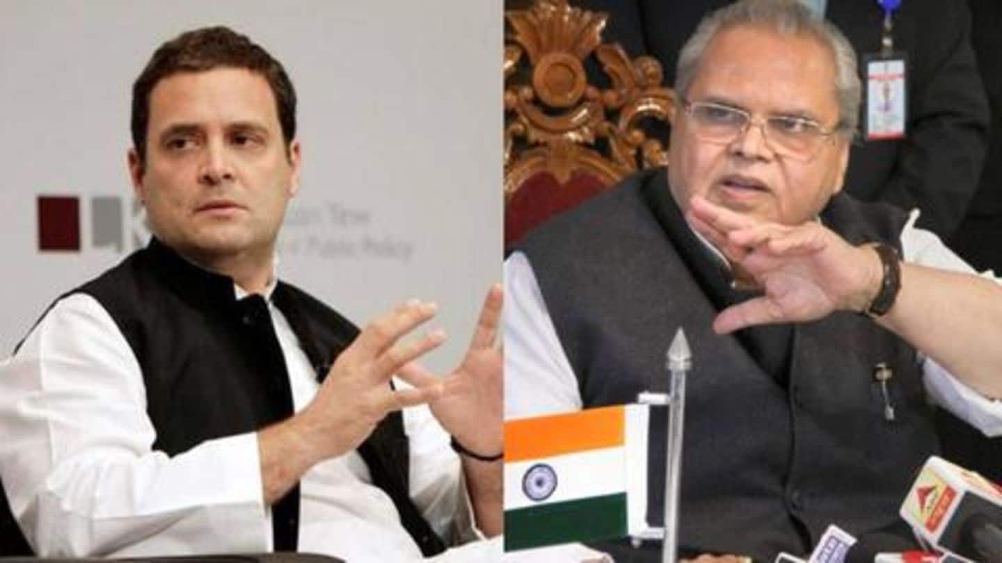जम्मू-कश्मीर मुद्दा: राहुल के बयान पर भाजपा और कांग्रेस आमने-सामने, राज्यपाल ने बताई राज्य की हालत