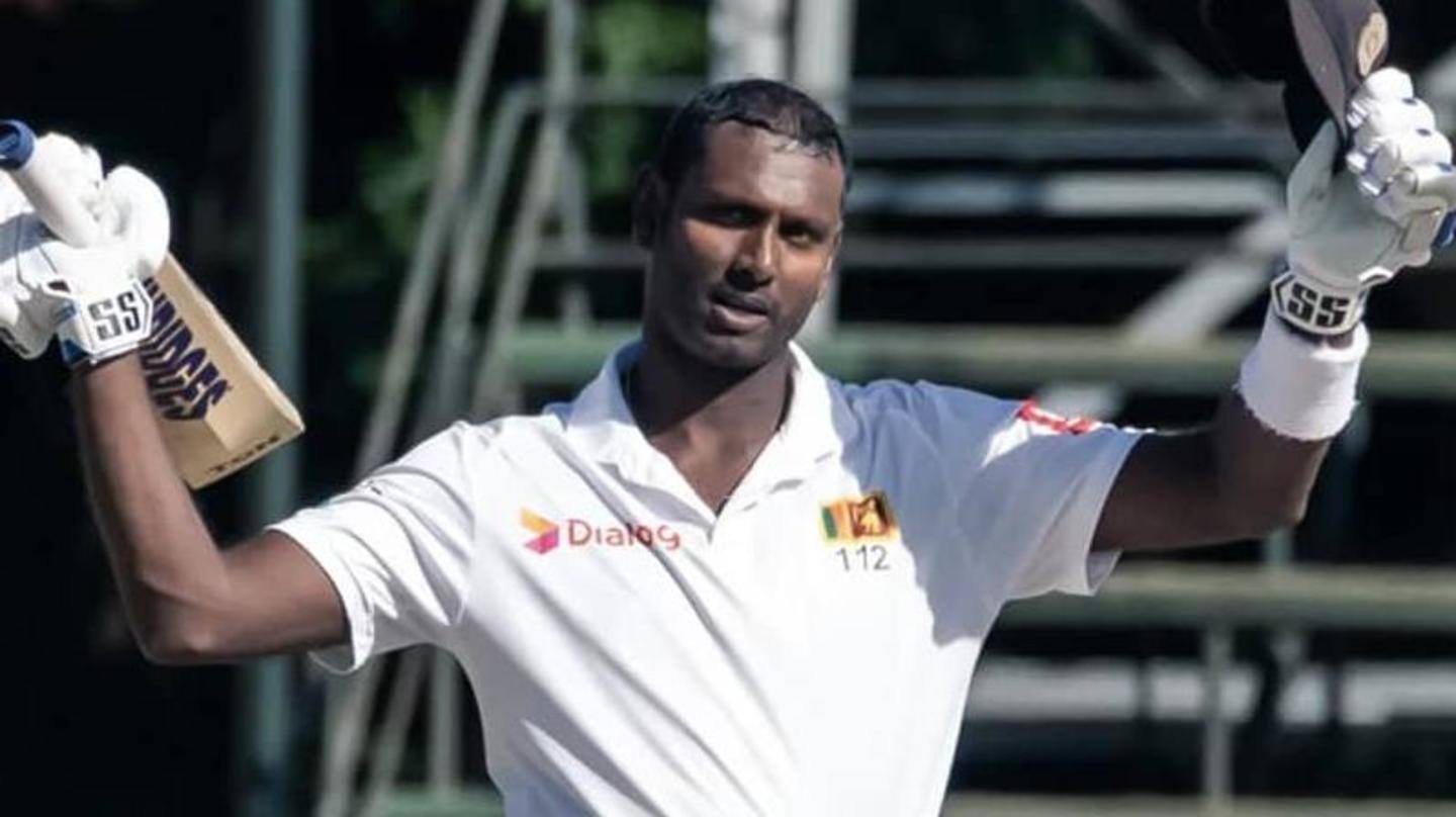 श्रीलंका बनाम इंग्लैंड: दूसरे टेस्ट में एंजेलो मैथ्यूज ने लगाया शतक, बनाए ये रिकार्ड्स