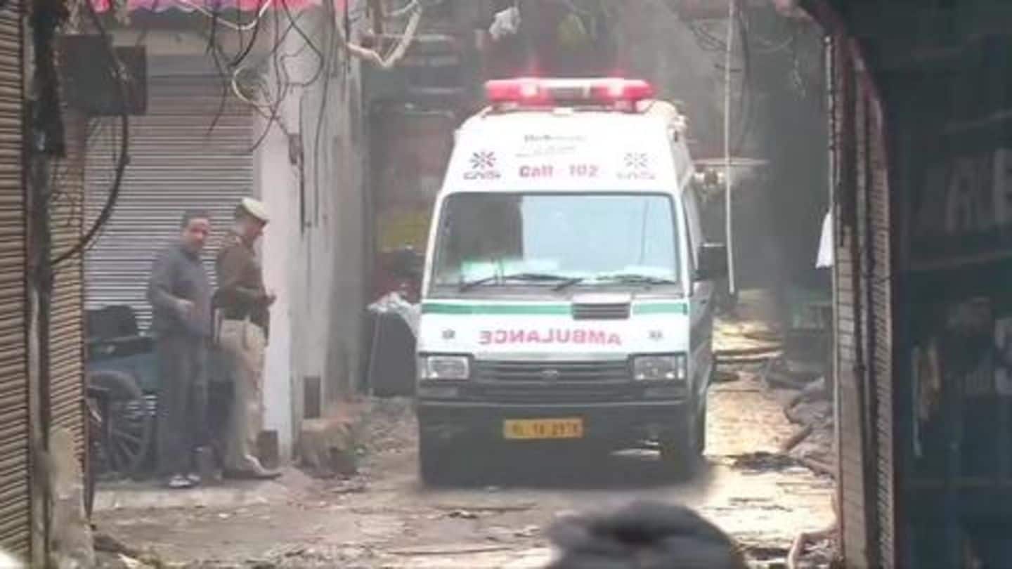 दिल्ली: अनाज मंडी स्थित एक इमारत में लगी भीषण आग, 43 लोगों की मौत