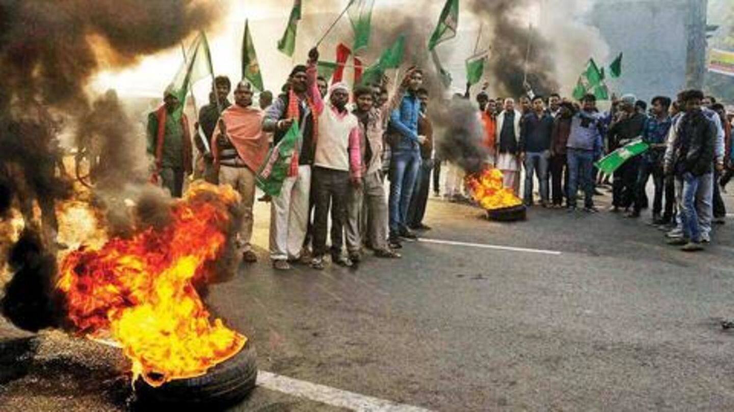 नागरिकता कानून: जामिया यूनिवर्सिटी के बाहर फिर प्रदर्शन, बिहार बंद के दौरान कई जगहों पर हिंसा