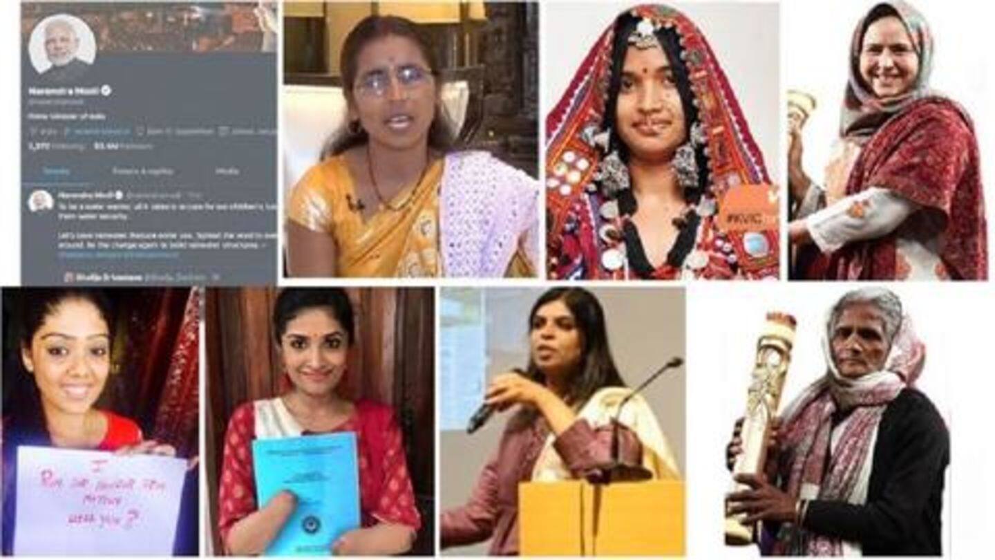मिलिए उन सात महिलाओं से जिन्होंने महिला दिवस पर प्रधानमंत्री मोदी के सोशल मीडिया अकाउंट्स संभाले