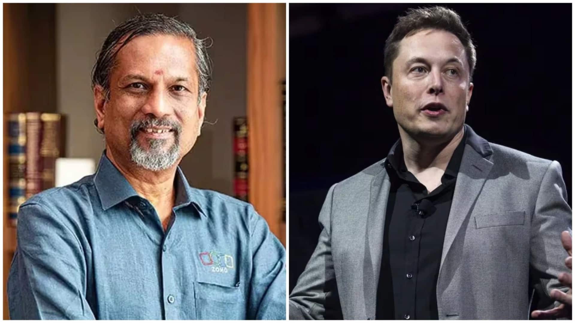 श्रीधर वेंबू ने एलन मस्क की व्यंग्यात्मक पोस्ट पर साधा निशाना, मुकेश अंबानी का किया बचाव