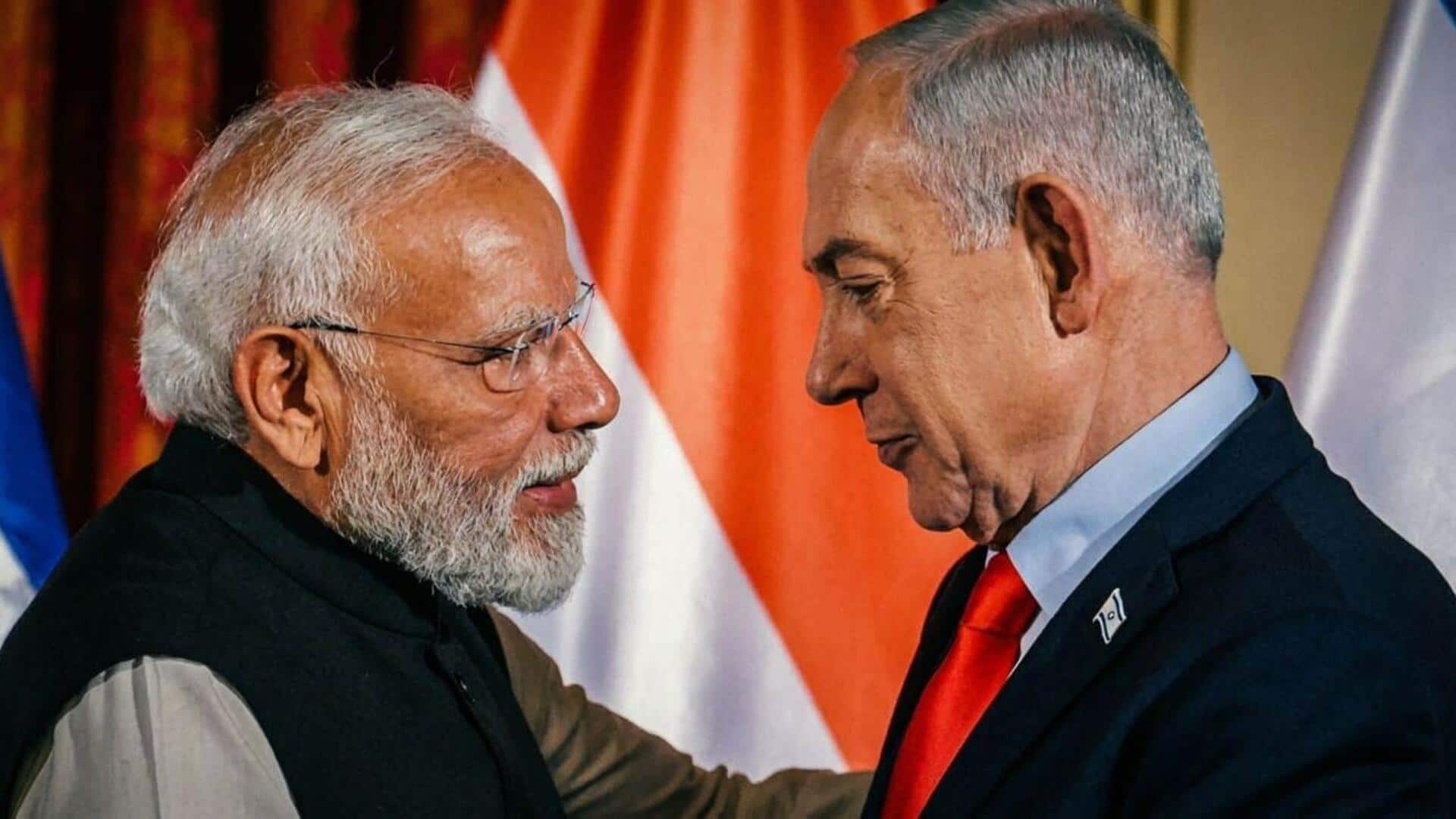 नेतन्याहू ने इजरायल के साथ खड़े रहने के लिए प्रधानमंत्री मोदी को दिया धन्यवाद