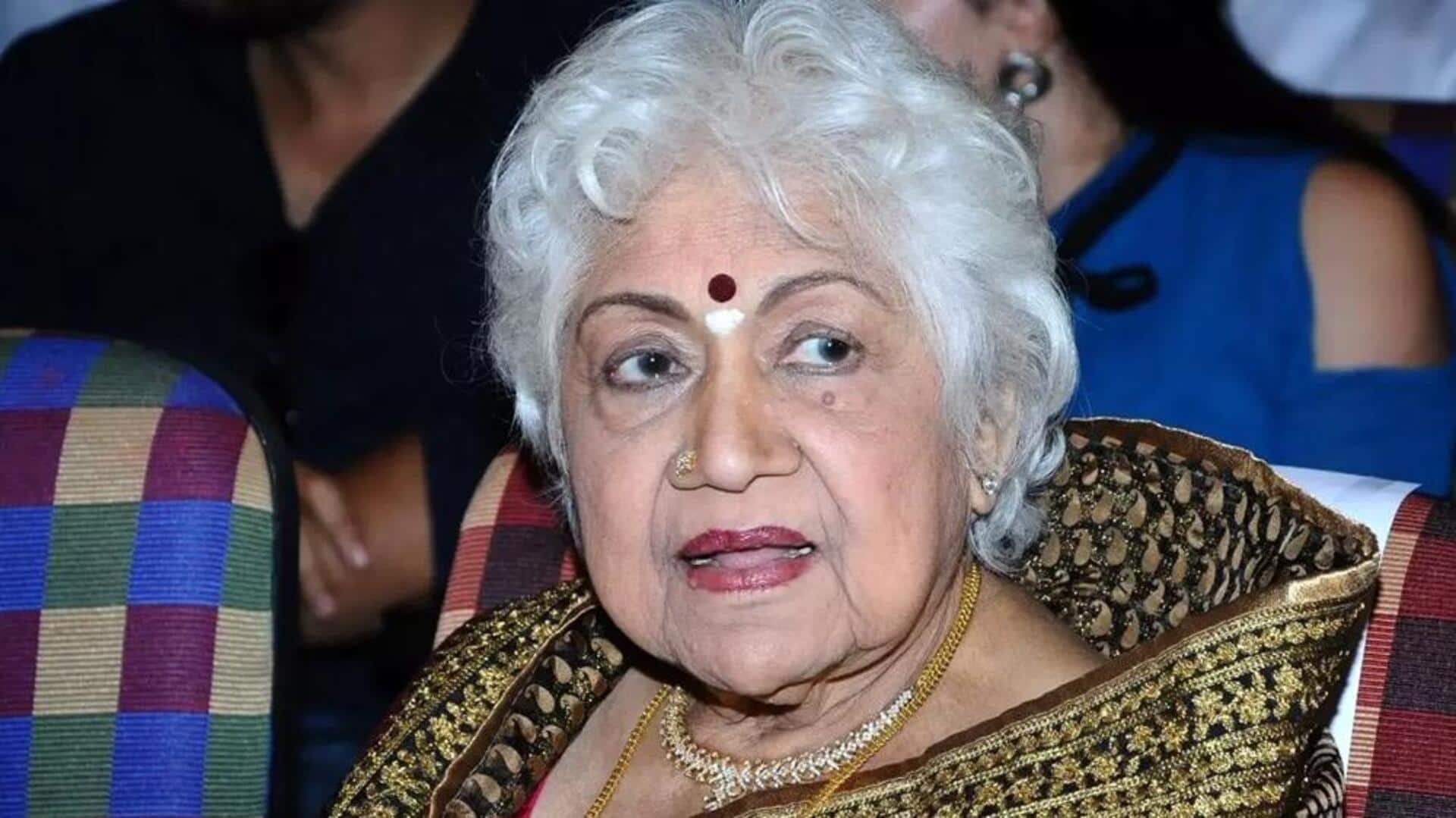 पद्मश्री विजेता अभिनेत्री सौकार जानकी का निधन, अस्पताल में ली अपनी आखिरी सांस
