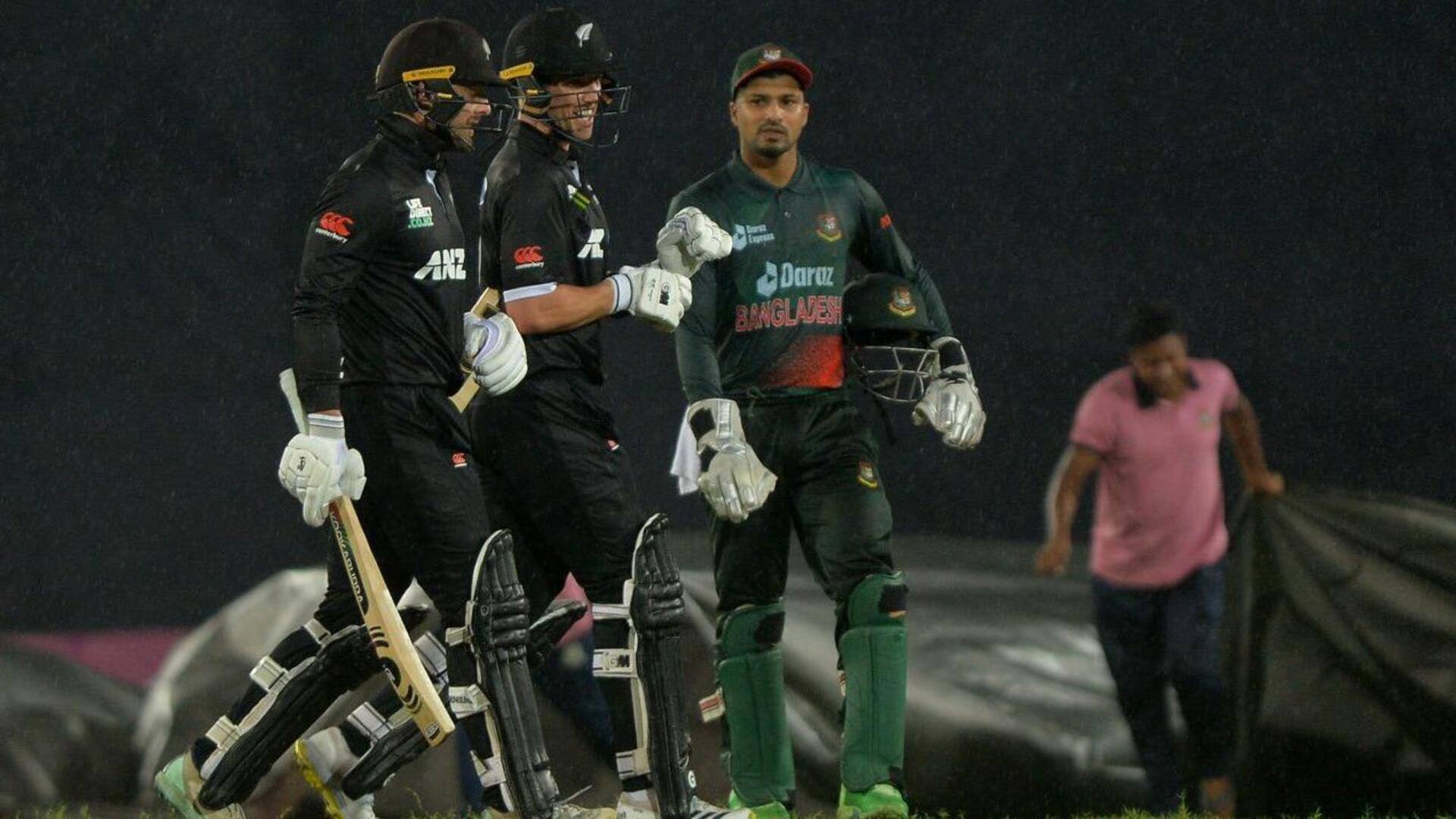 बांग्लादेश बनाम न्यूजीलैंड: बारिश की भेंट चढ़ा पहला वनडे मुकाबला, मैच में बने ये रिकॉर्ड्स 