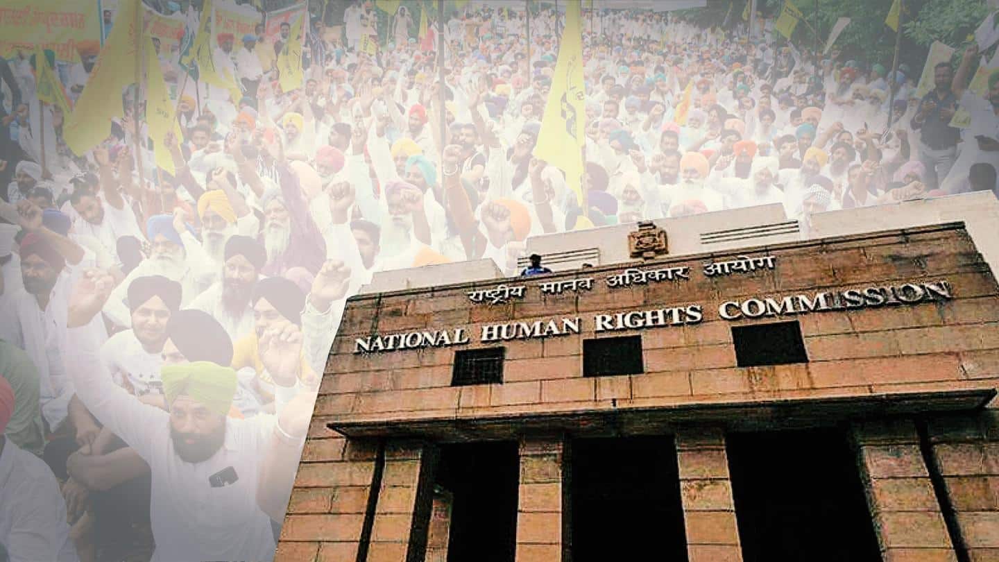 NHRC ने किसान आंदोलन को लेकर केंद्र सरकार के साथ चार राज्यों को भेजा नोटिस
