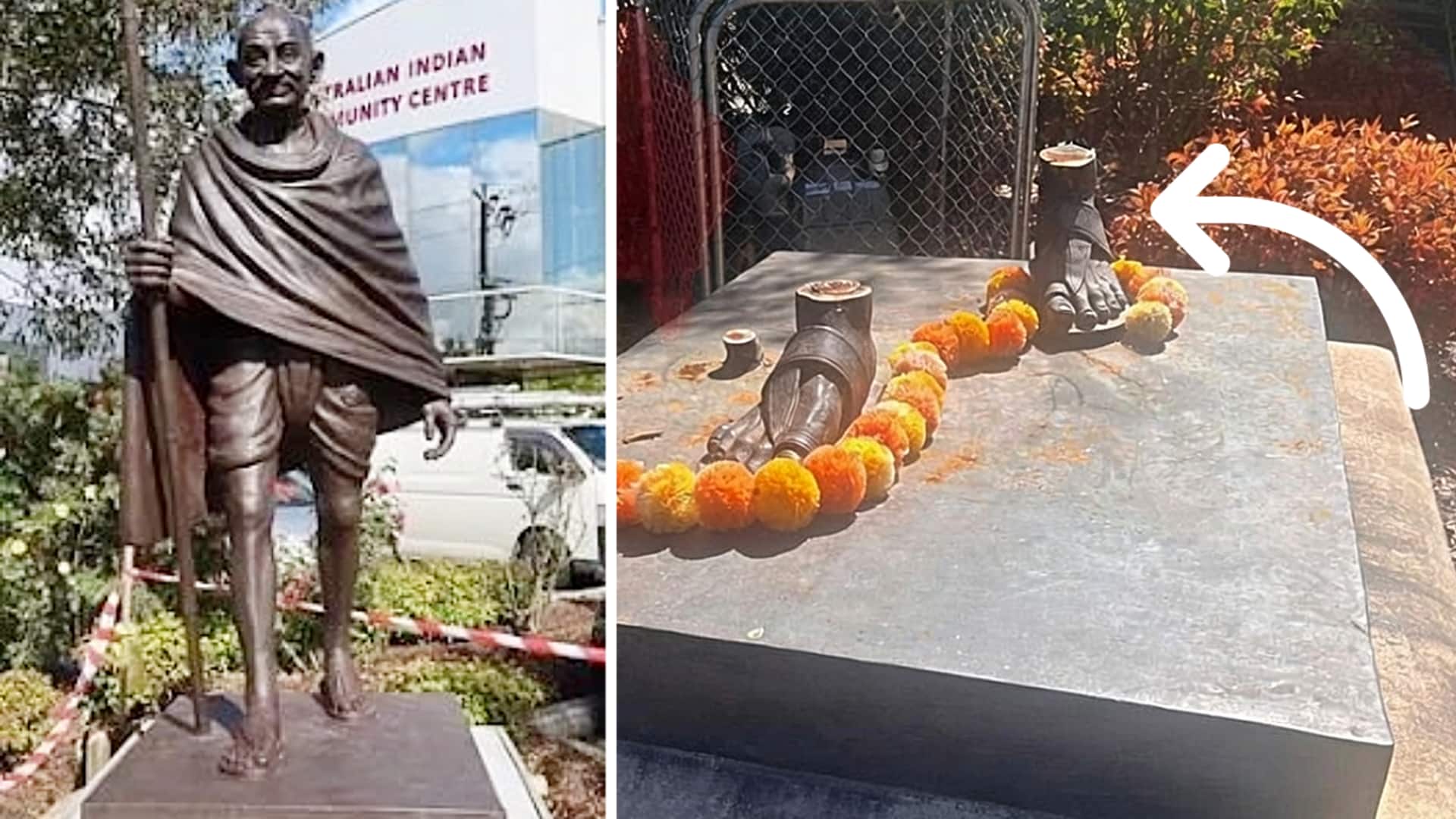 ऑस्ट्रेलिया: मेलबर्न में महात्मा गांधी की कांस्य प्रतिमा काटकर ले गए चोर, भारत ने नाराजगी जताई