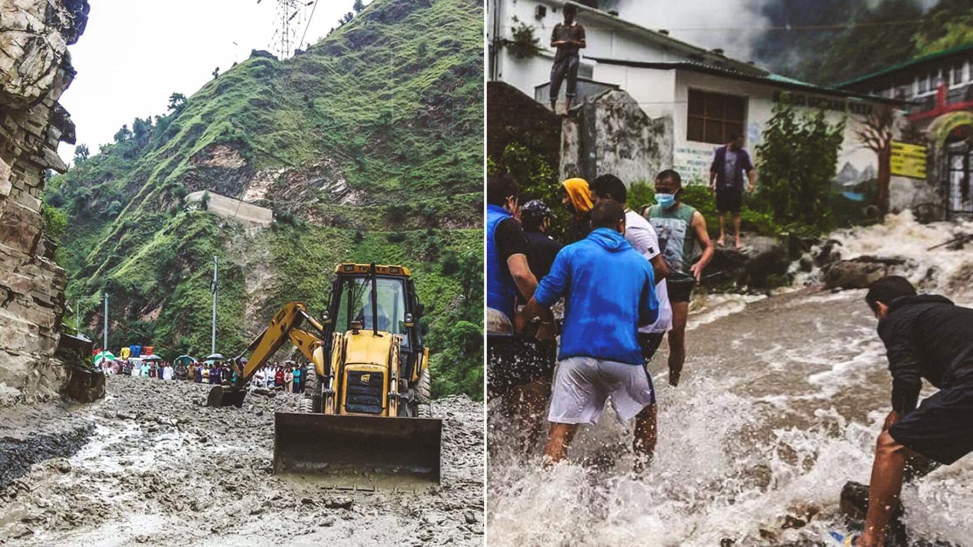 हिमाचल में कुदरत का कहर, बादल फटने और भूस्खलन की घटनाओं में 21 की मौत 