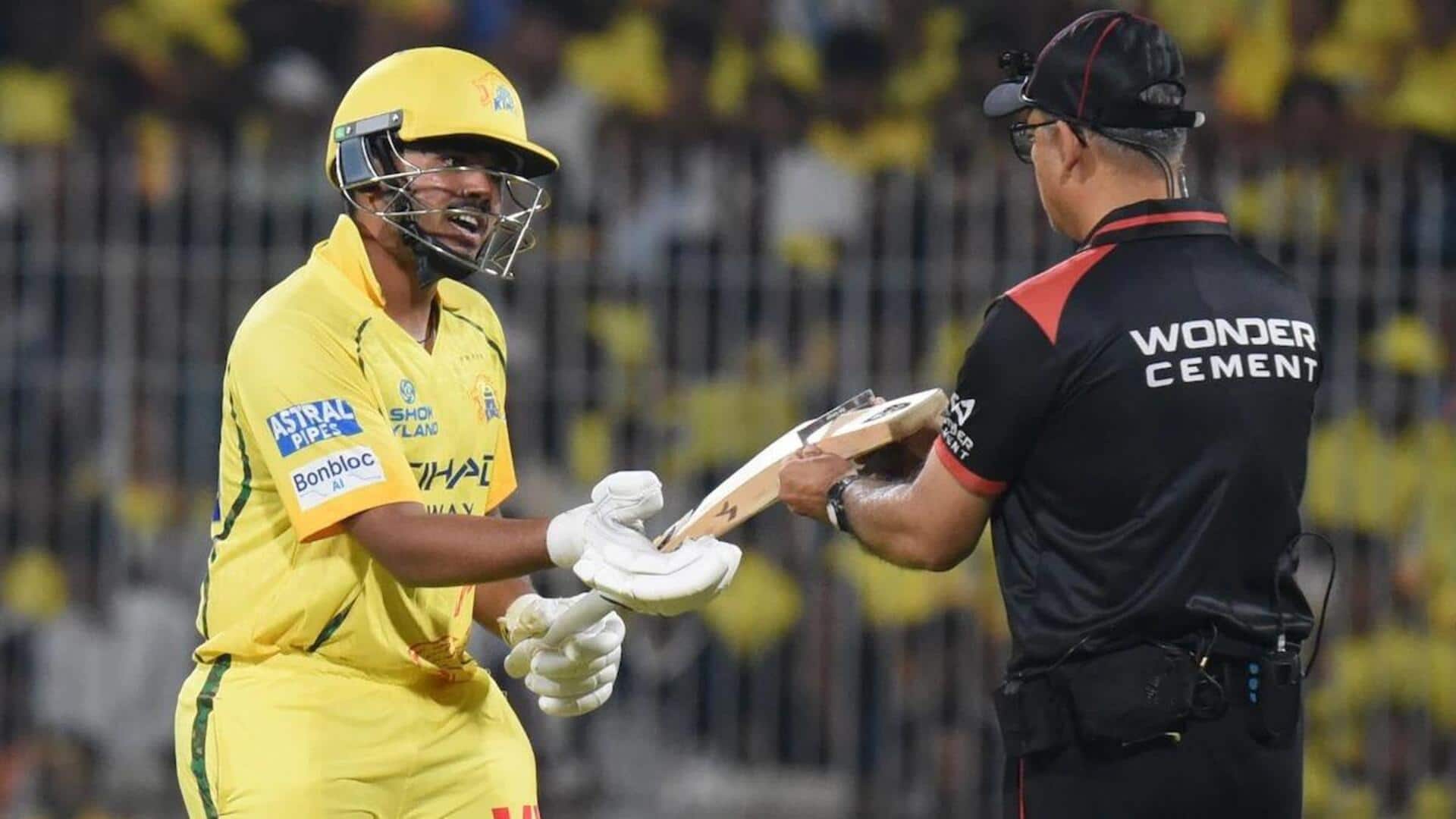 CSK बनाम PBKS: आयुष म्हात्रे अंपायर की गलती से 2 बार बैट जांच में हुए विफल