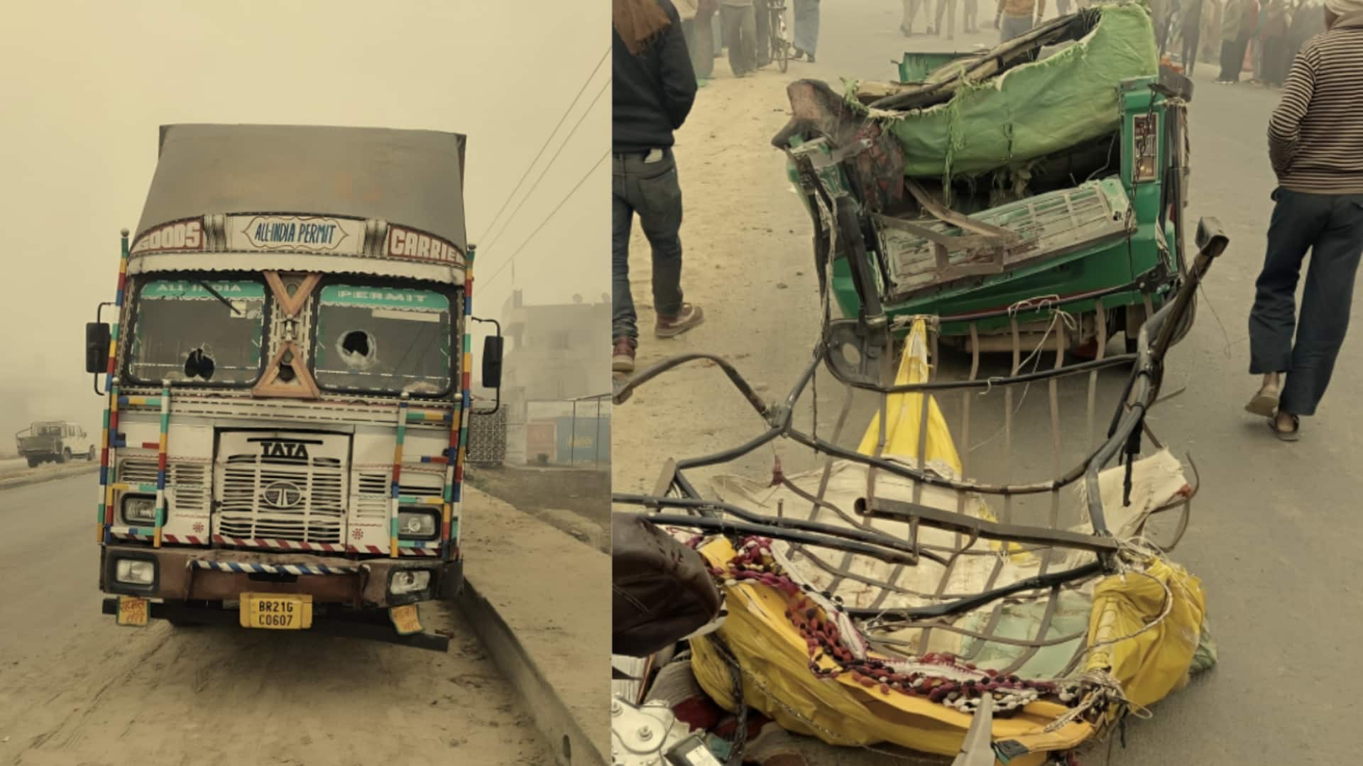 उत्तर प्रदेश: कोहरे के कारण शाहजहांपुर में ट्रक ने मारी टेंपो में टक्कर, 12 की मौत