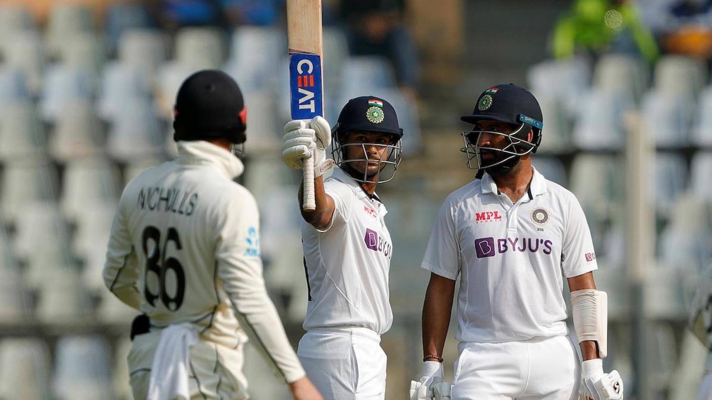 मुंबई टेस्ट: भारत ने 276 पर घोषित की दूसरी पारी, न्यूजीलैंड को दिया 540 का लक्ष्य