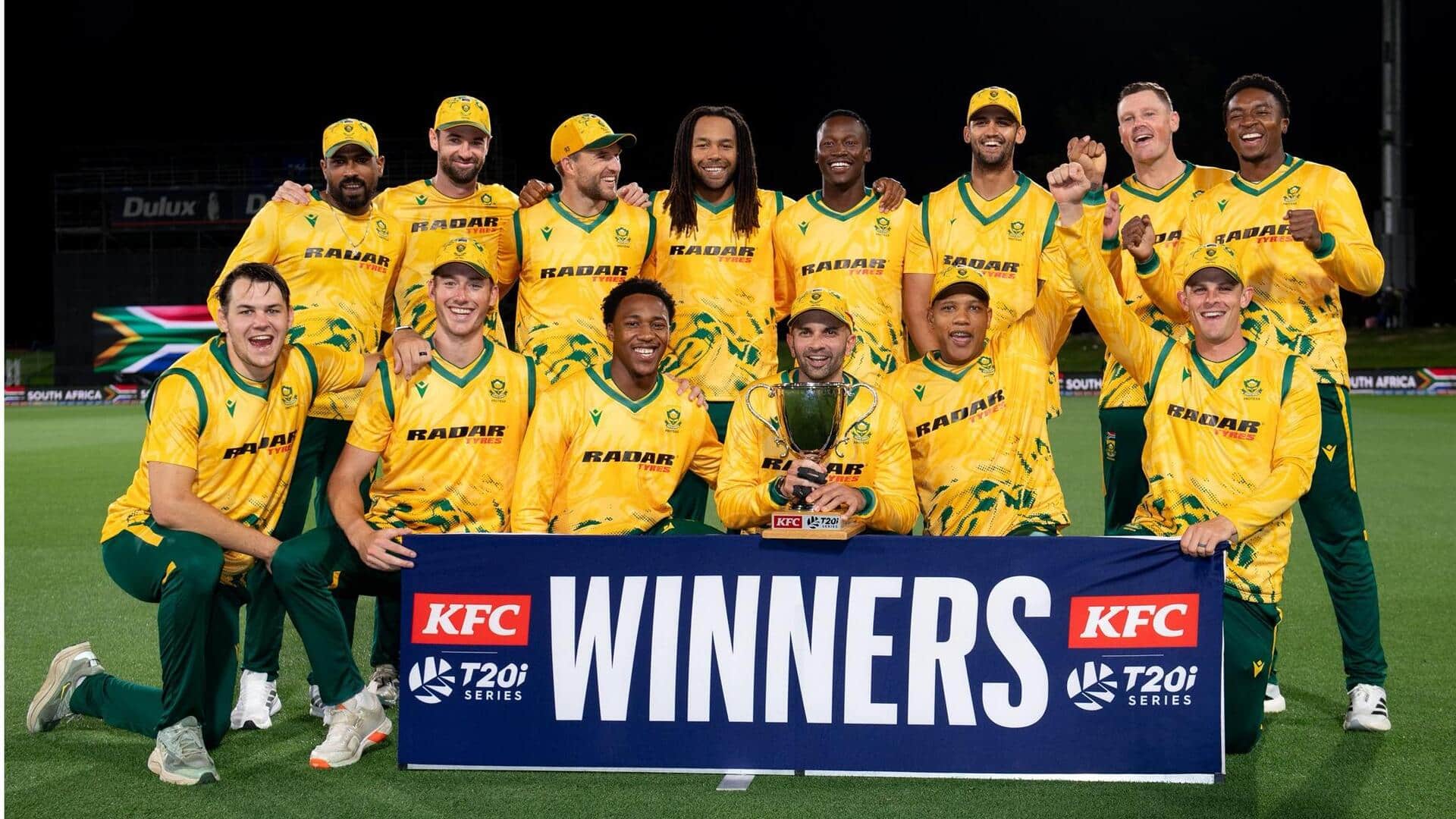 दक्षिण अफ्रीका ने न्यूजीलैंड को 5वें टी-20 मैच में हराया, सीरीज की 3-2 से अपने नाम 