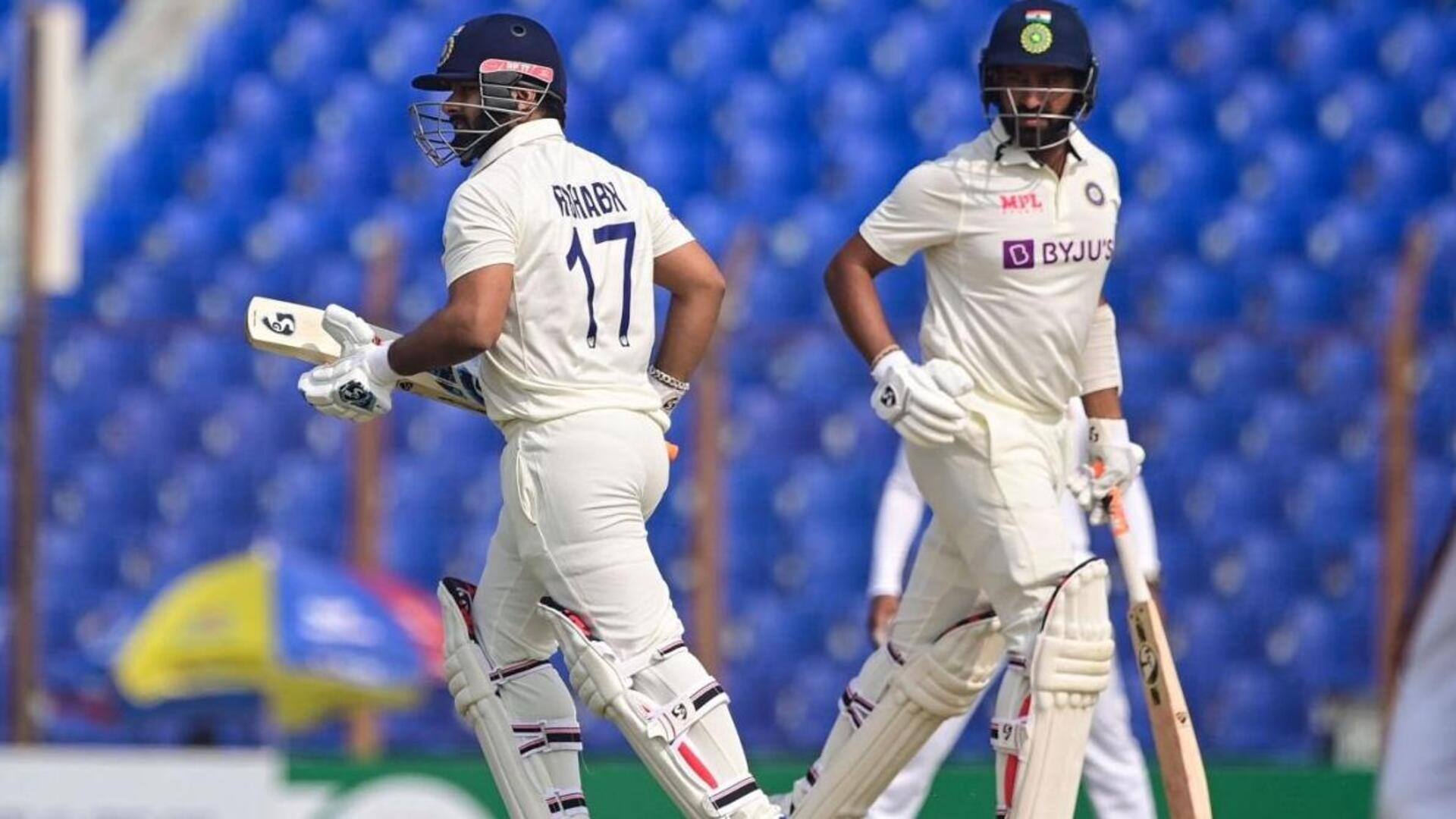 पिछली 5 टेस्ट पारियों में सर्वाधिक रन बनाने वाले सक्रिय भारतीय बल्लेबाज हैं ऋषभ पंत