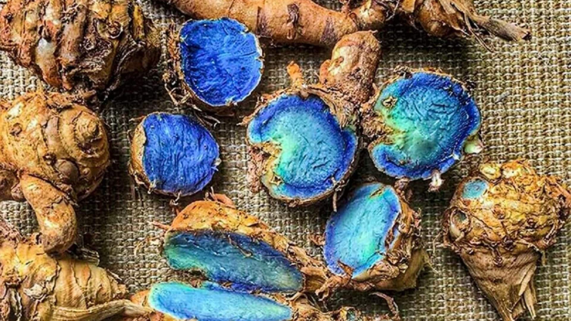 भारत में पीली के साथ-साथ मिलती है नीली हल्दी, जानिए इस दुर्लभ मसाले के फायदे