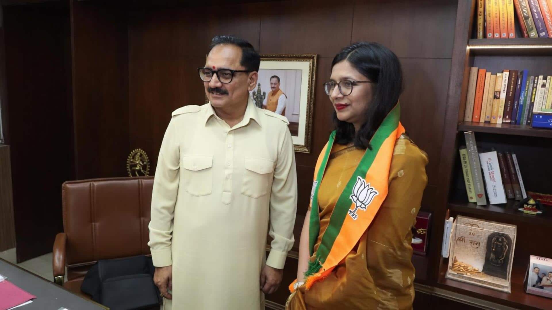 भाजपा में शामिल हुईं AAP की पूर्व राज्यसभा सांसद स्वाति मालीवाल