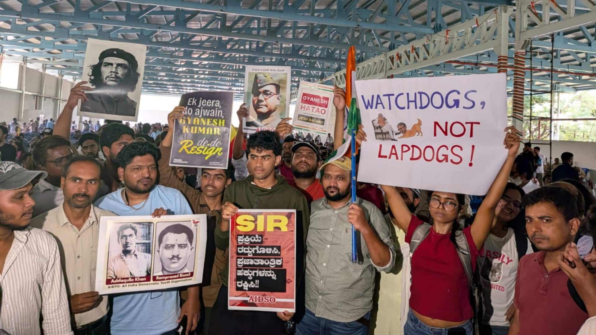 बेंगलुरु में कॉकरोच जनता पार्टी का प्रदर्शन, दिपके बोले- उनके पास सत्ता, हमारी ताकत सड़कों पर