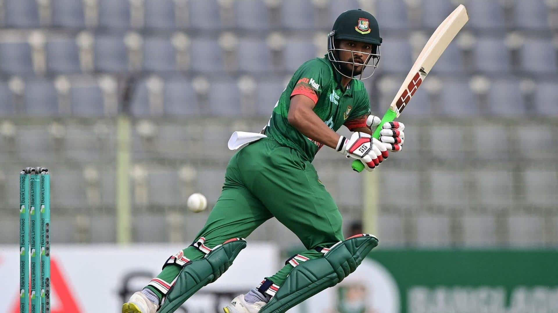 बांग्लादेश बनाम आयरलैंड: नजमुल हसन शांतो ने बनाया वनडे में अपना सर्वोच्च स्कोर