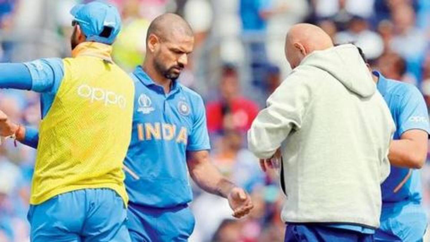 भारतीय टीम को लगा बड़ा झटका, विश्व कप से बाहर हुए शिखर धवन