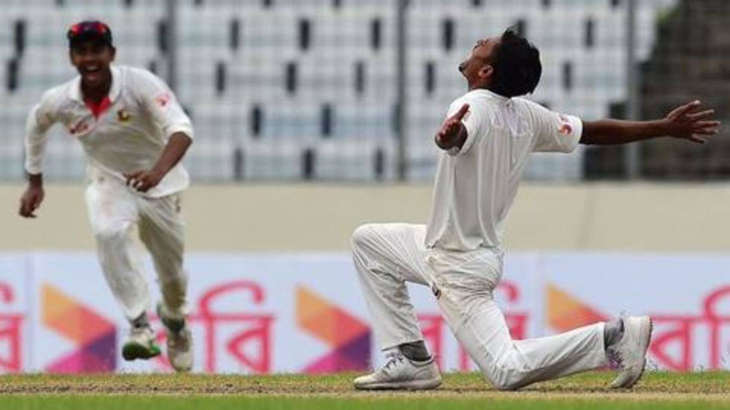 टेस्ट क्रिकेट में बांग्लादेश के स्पिन गेंदबाज़ ने 17 साल की उम्र में बनाया विश्व रिकॉर्ड