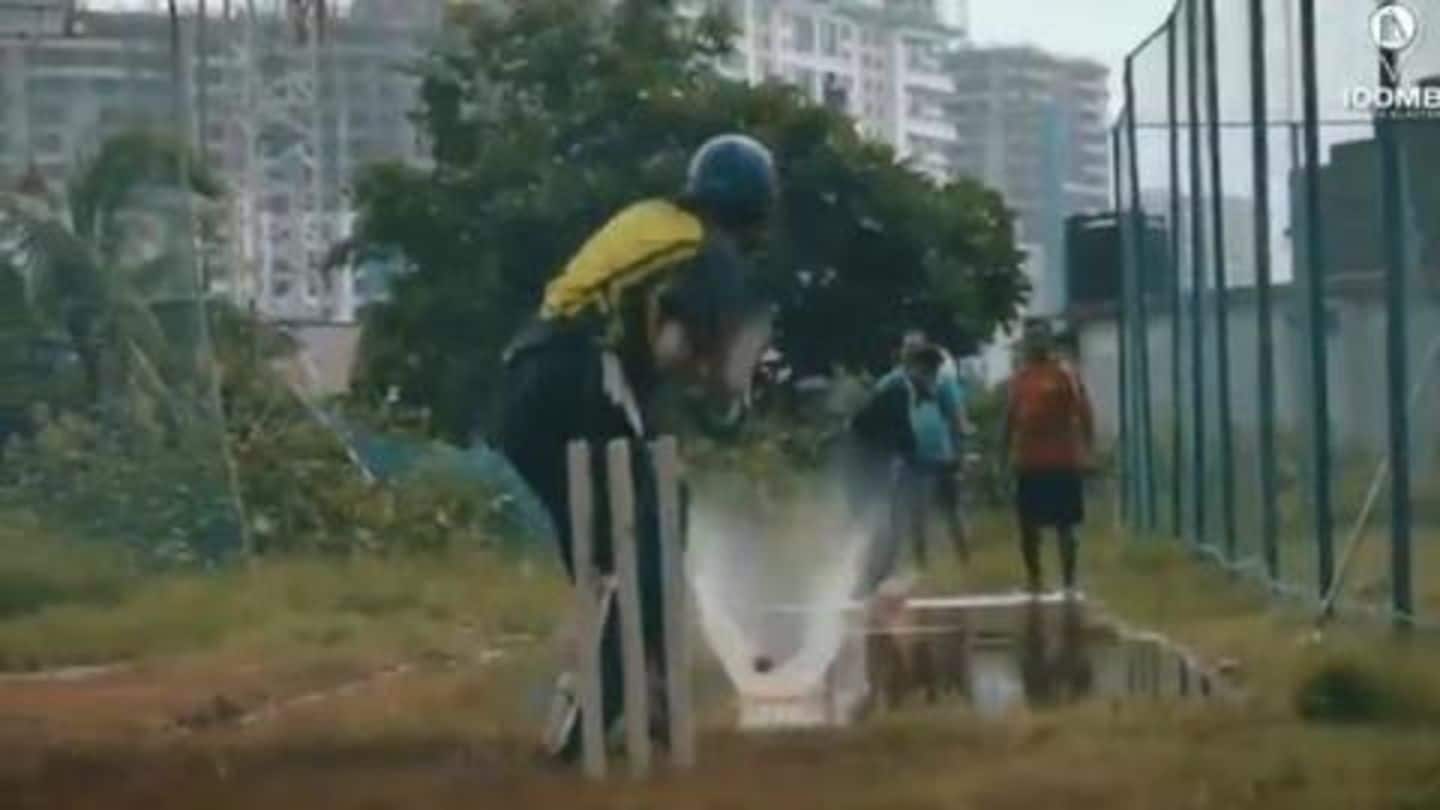 जब पानी से भरी खतरनाक पिच पर सचिन तेंदुलकर ने की बल्लेबाज़ी, देखें वीडियो