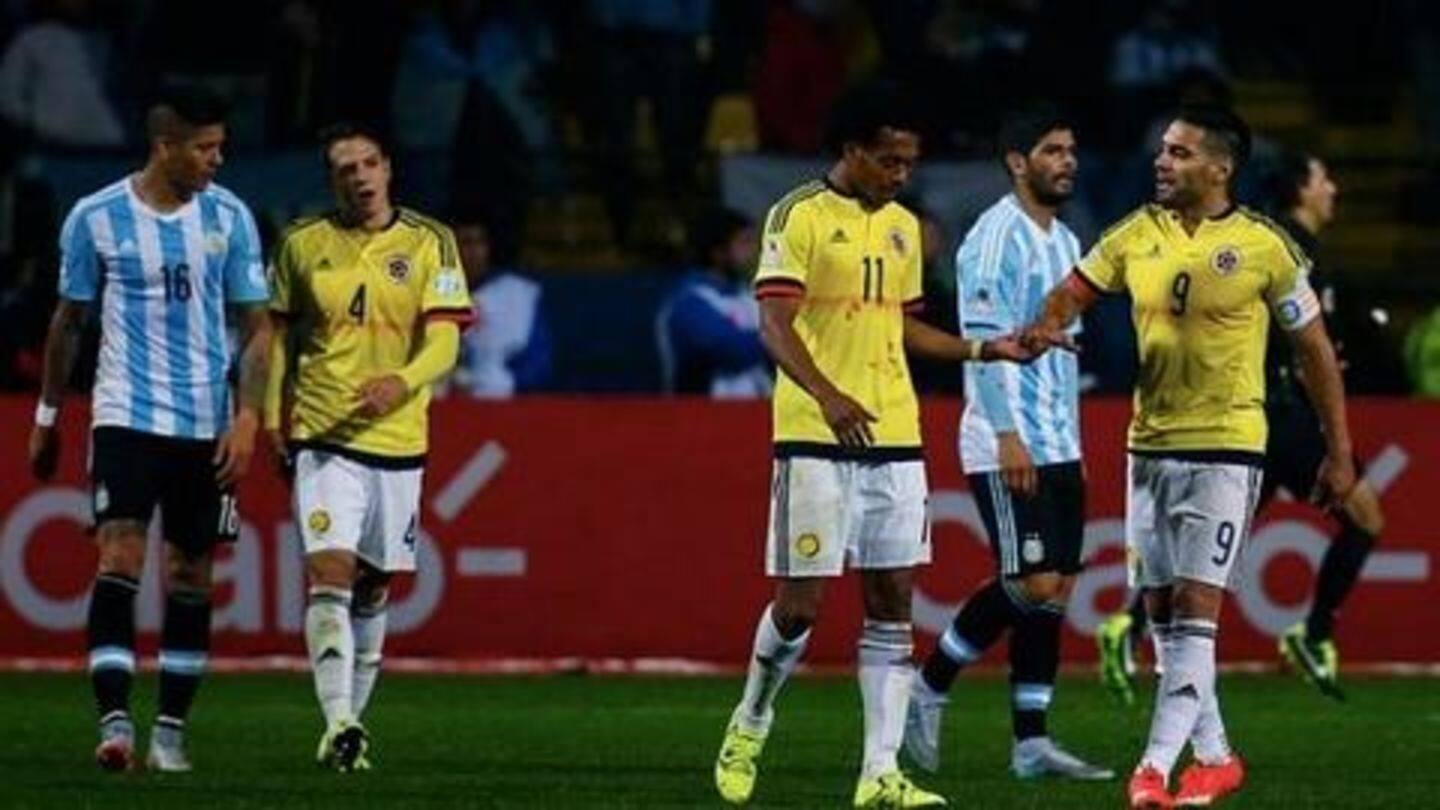 कोपा अमेरिका: पहले मुकाबले में अर्जेंटीना को कोलंबिया के खिलाफ मिली 2-0 की हार