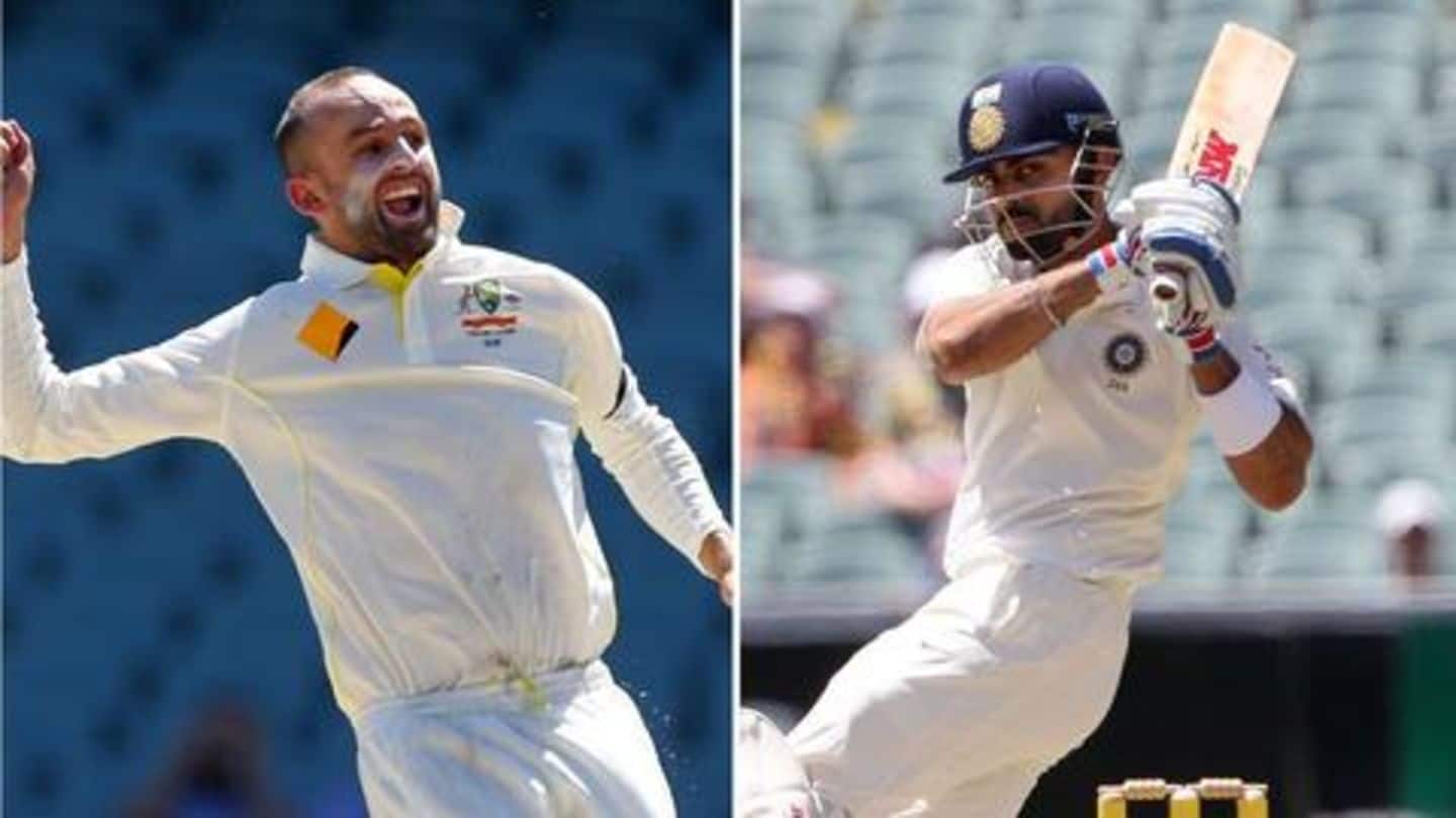 ICC टेस्ट रैंकिंग: भारतीय कप्तान कोहली पहले स्थान पर काबिज, ल्यॉन ने लगाई लंबी छलांग
