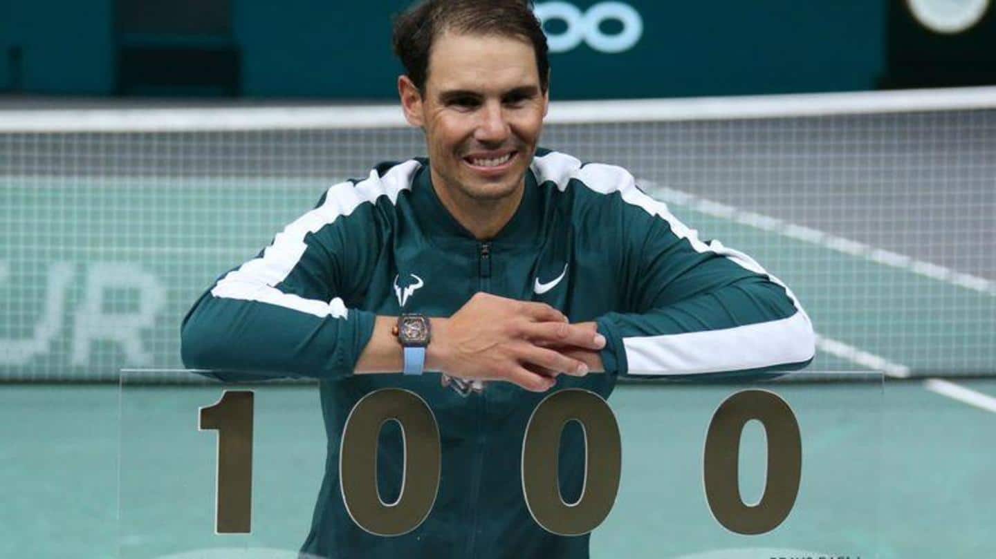 एक हजार मैच जीतने वाले चौथे टेनिस खिलाड़ी बने राफेल नडाल