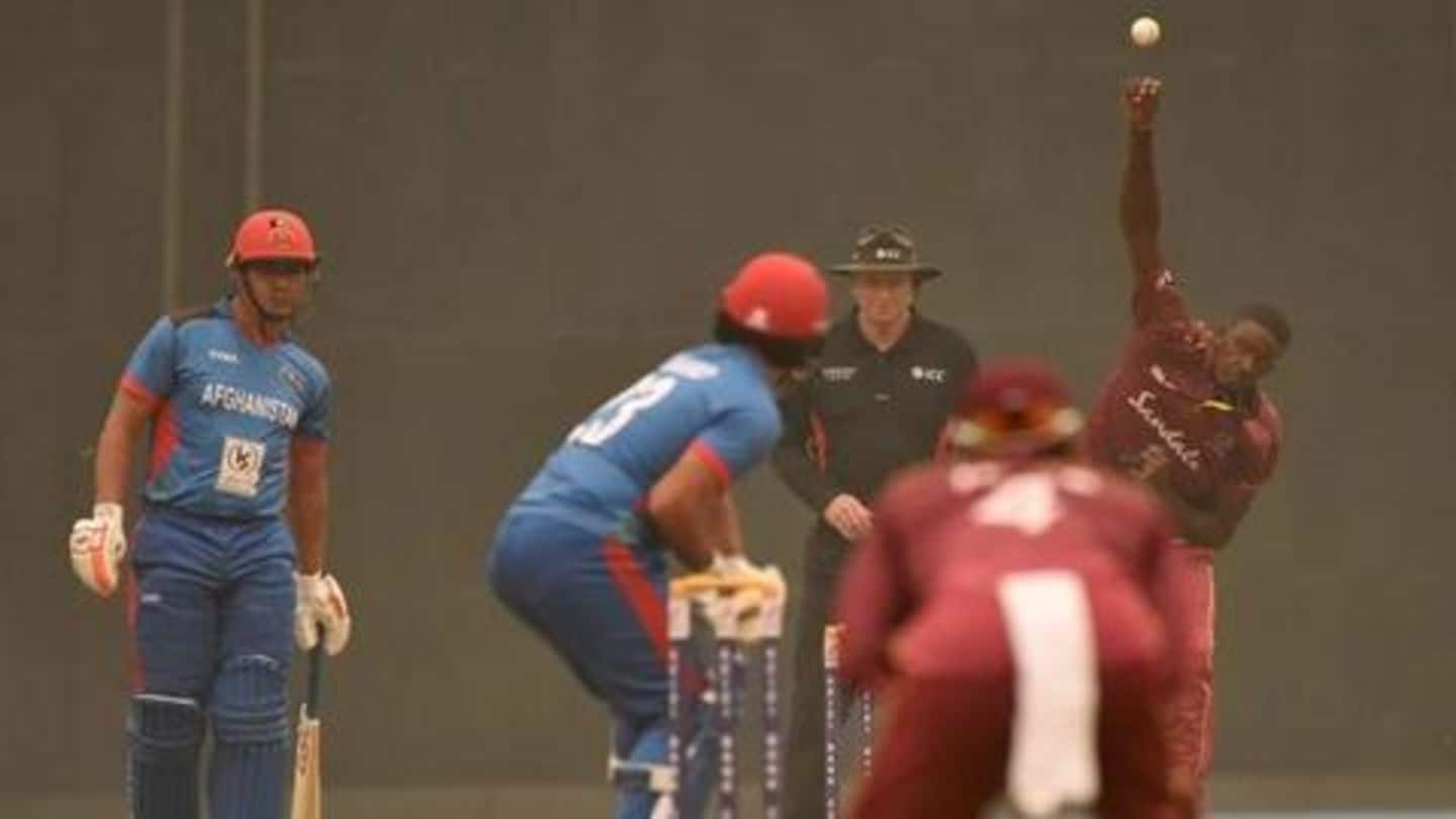भारत में खेली जा रही अफगानिस्तान बनाम वेस्टइंडीज सीरीज, पहले वनडे में जीता वेस्टइंडीज