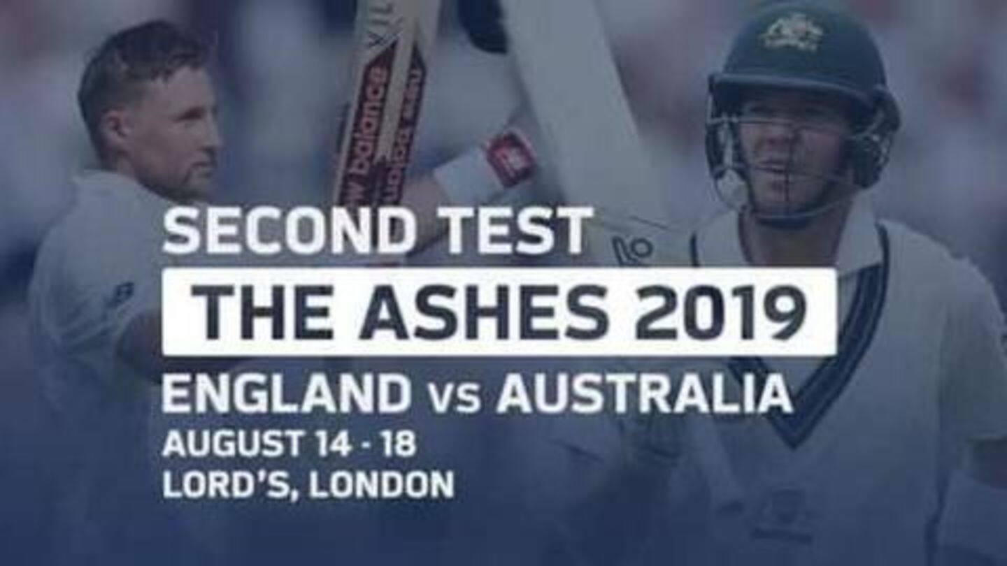 एशेज 2019 दूसरा टेस्ट: मैच प्रीव्यू, संभावित प्लेइंग इलेवन और टीवी इंफो