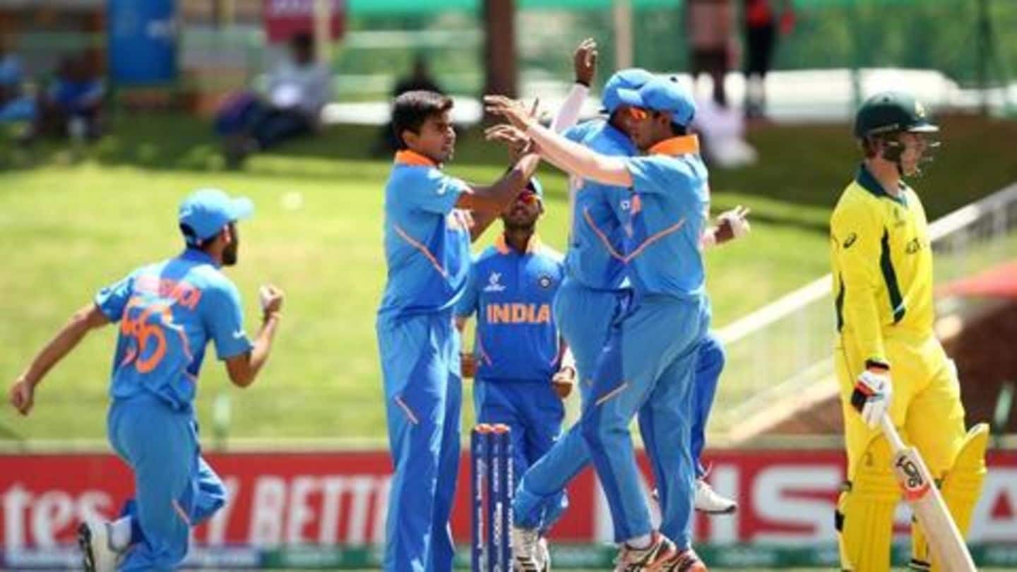 अंडर-19 विश्व कप: ऑस्ट्रेलिया को हराकर सेमीफाइनल में पहुंचा भारत, जानें मैच में बने रिकॉर्ड्स