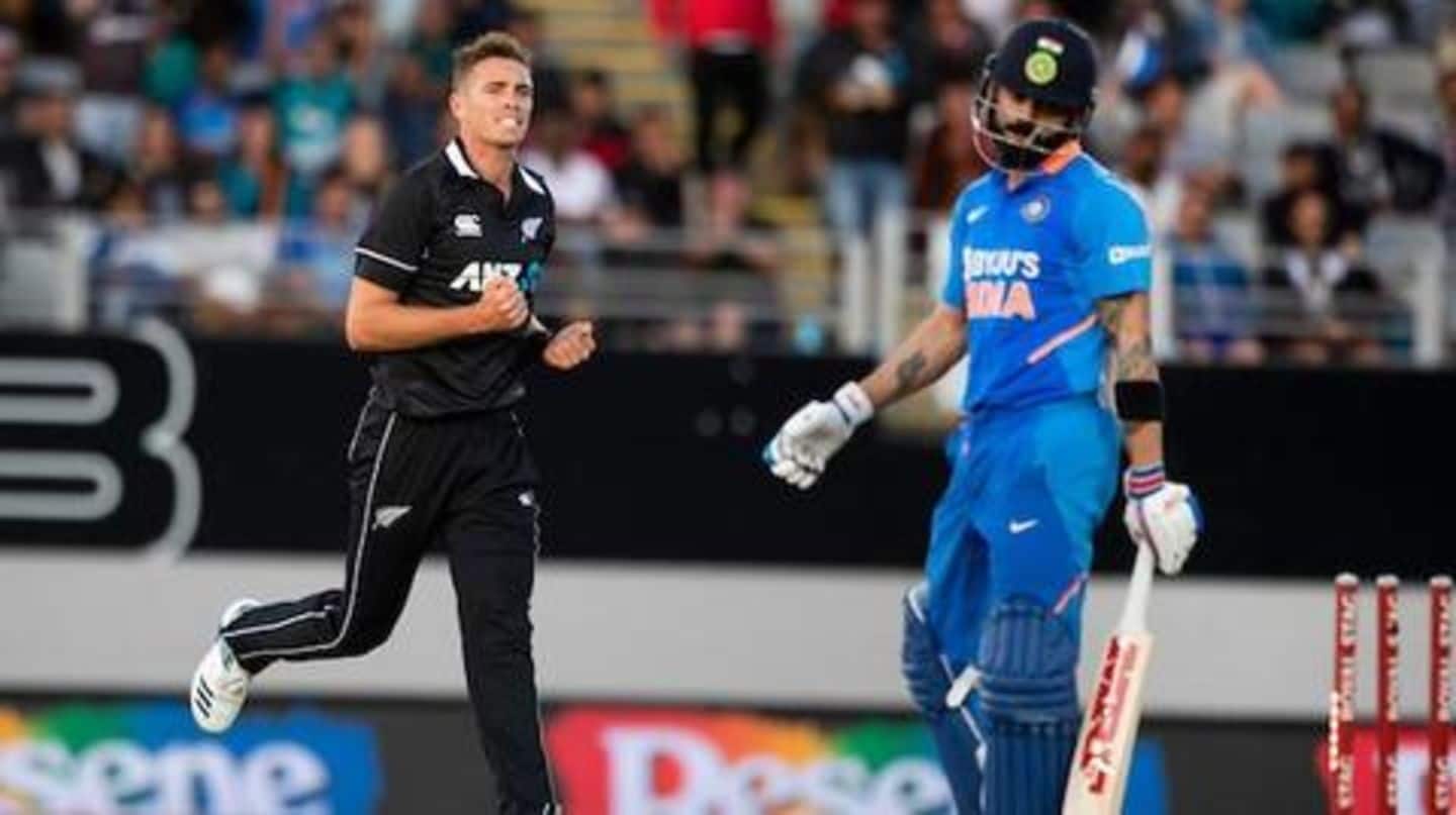 न्यूजीलैंड बनाम भारत: विश्व कप के बाद पहली सीरीज़ हारा भारत, जानें मैच में बने रिकॉर्ड्स