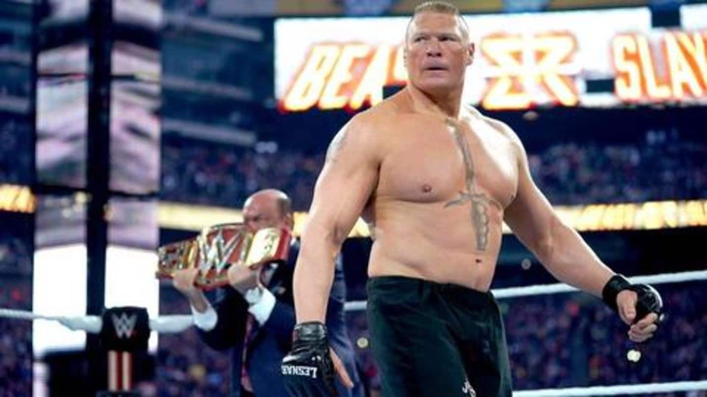 WWE: ब्रॉक लेसनर ने दिए रेसलमेनिया 36 के बाद रिटायर होने के संकेत