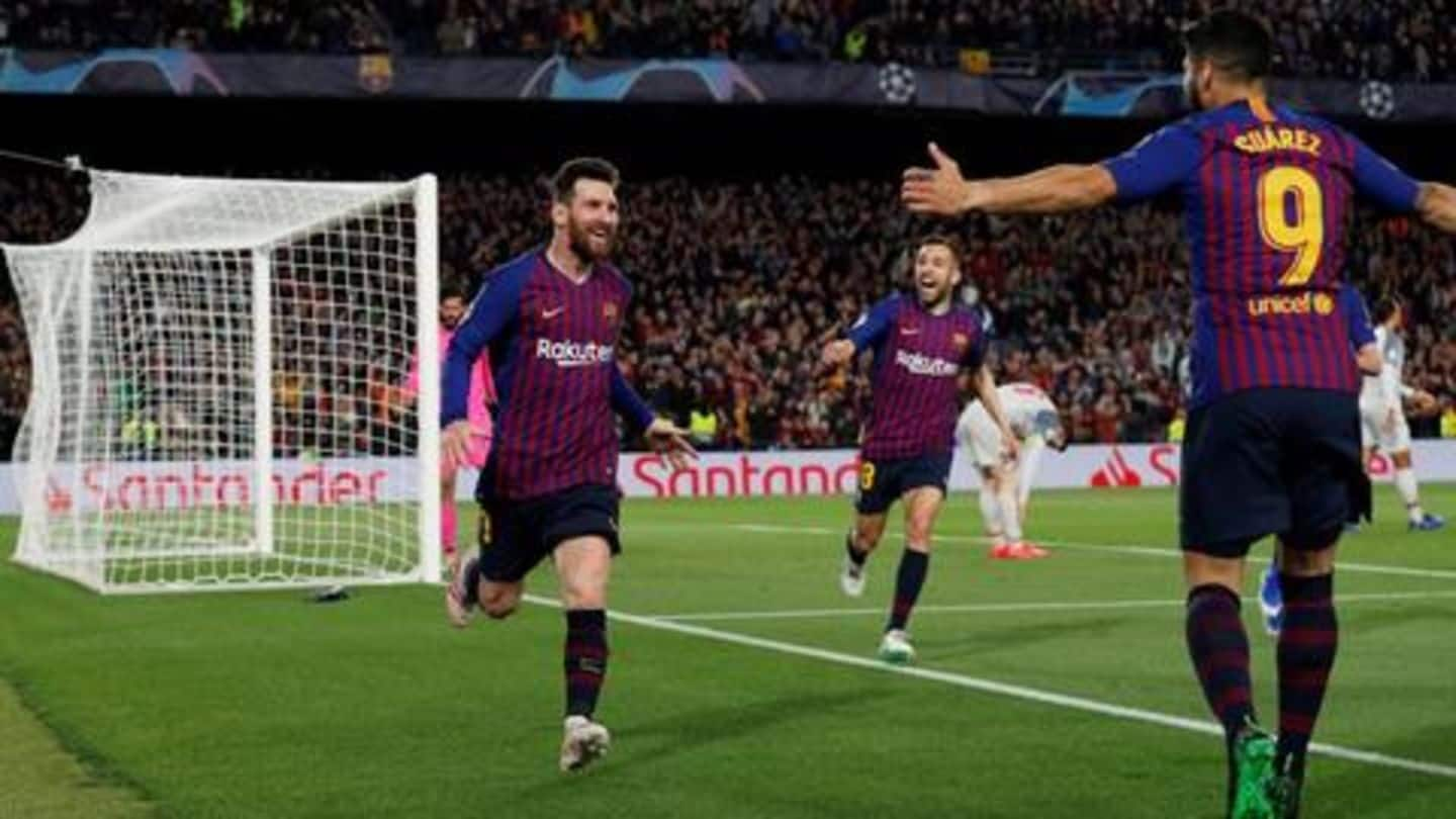 #ChampionsLeague: कैंप नोउ में आया 'मेसी तूफान', बार्सिलोना ने लिवरपूल को 3-0 से हराया