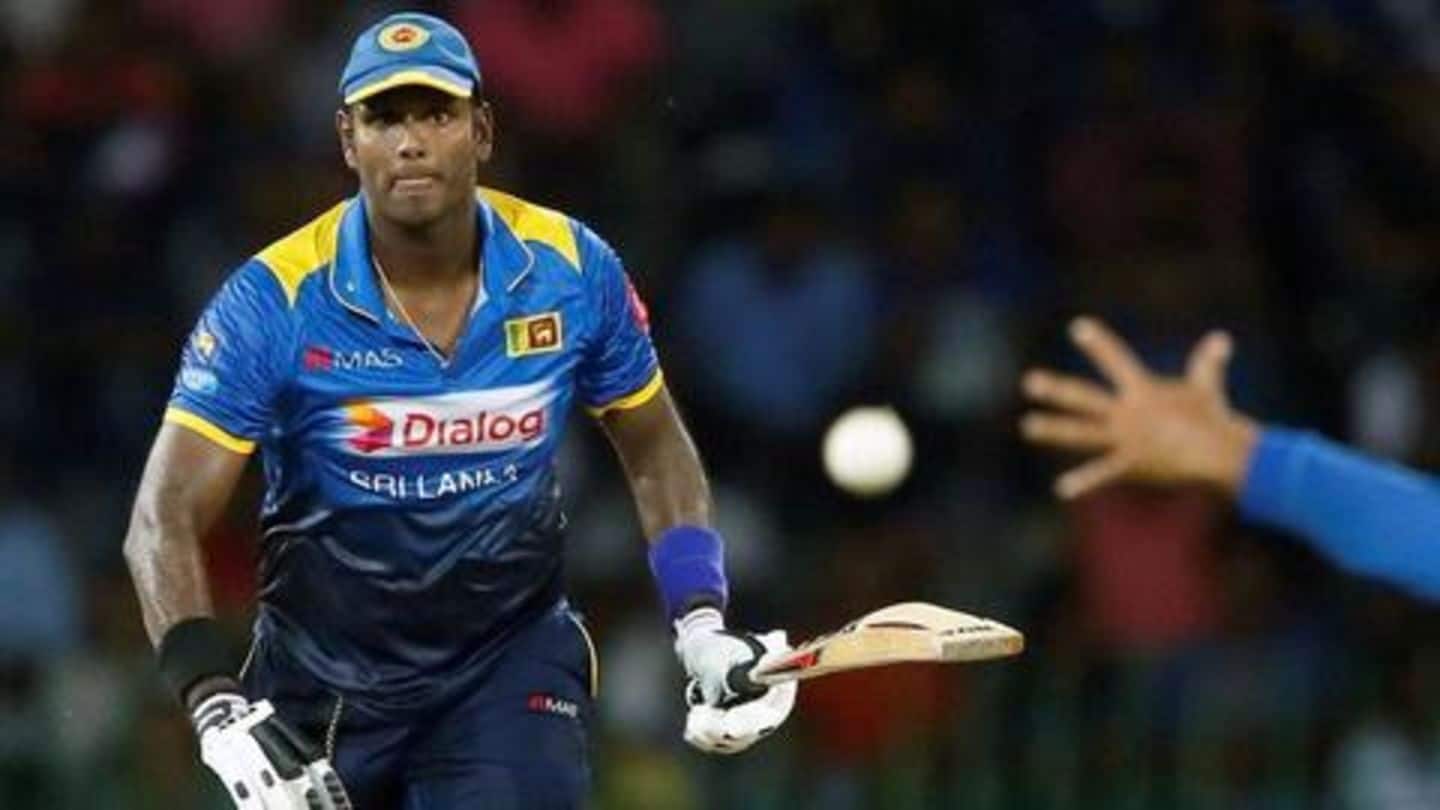 श्रीलंका ने घोषित की भारत के खिलाफ टी-20 सीरीज़ के लिए टीम, मैथ्यूज की हुई वापसी