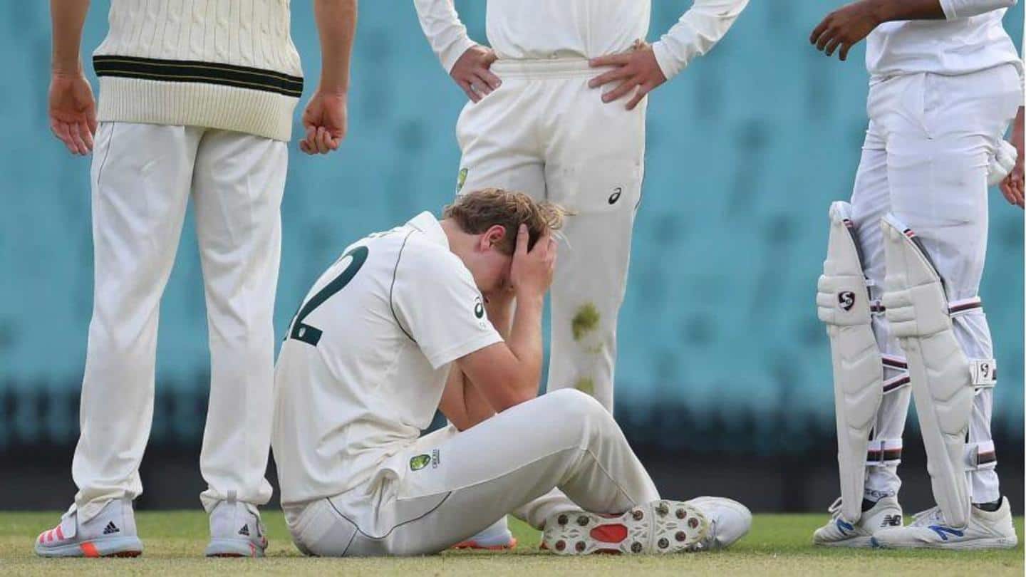 ऑस्ट्रेलिया-A बनाम इंडिया-A: ग्रीन के सिर में लगी चोट, कन्कशन के कारण मैच से हुए बाहर