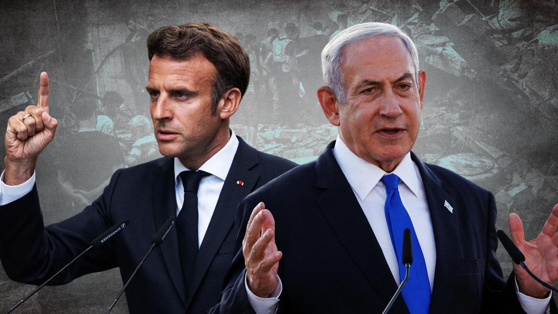 इजरायल-हमास युद्ध: फ्रांस के राष्ट्रपति मैक्रों ने किया युद्धविराम का आह्वान, नेतन्याहू ने दी ये प्रतिक्रिया