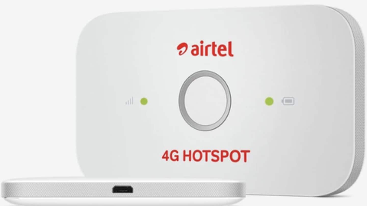 एयरटेल 4G हॉटस्पॉट डोंगल पर दे रही है 1,000 रुपये का कैशबैक