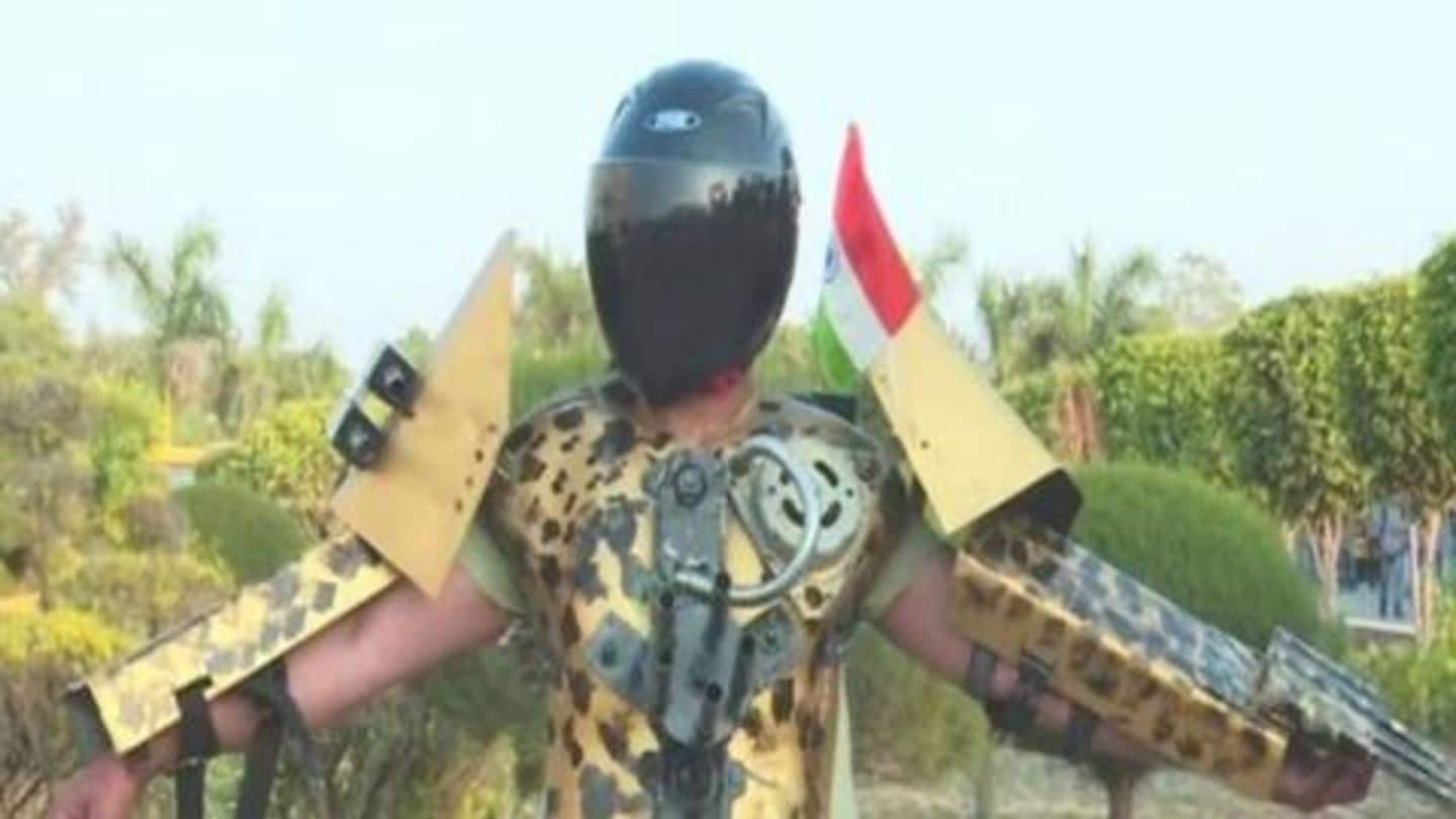 भारतीय सेना के लिए व्यक्ति ने बनाया 'आयरन मैन' सूट, दुश्मनों पर पर बरसाएगा गोलियां