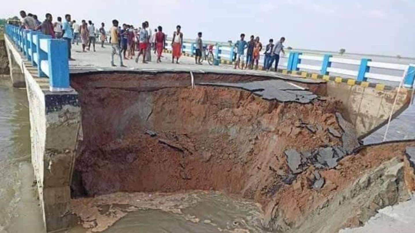 बिहार: 29वें दिन ही टूट गया आठ साल में 264 करोड़ की लागत से बना पुल