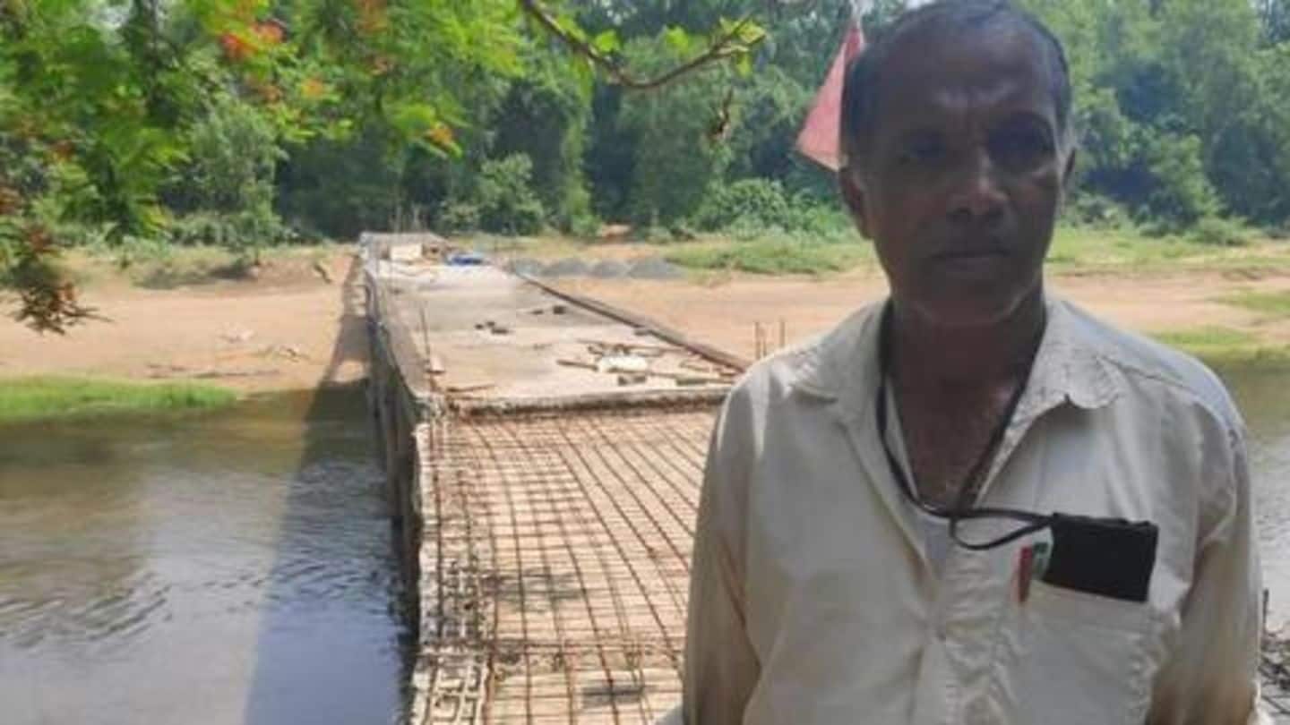 ओडिशाः अपनी पेंशन के पैसों से नदी पर पुल बनवा रहा पूर्व सरकारी कर्मचारी