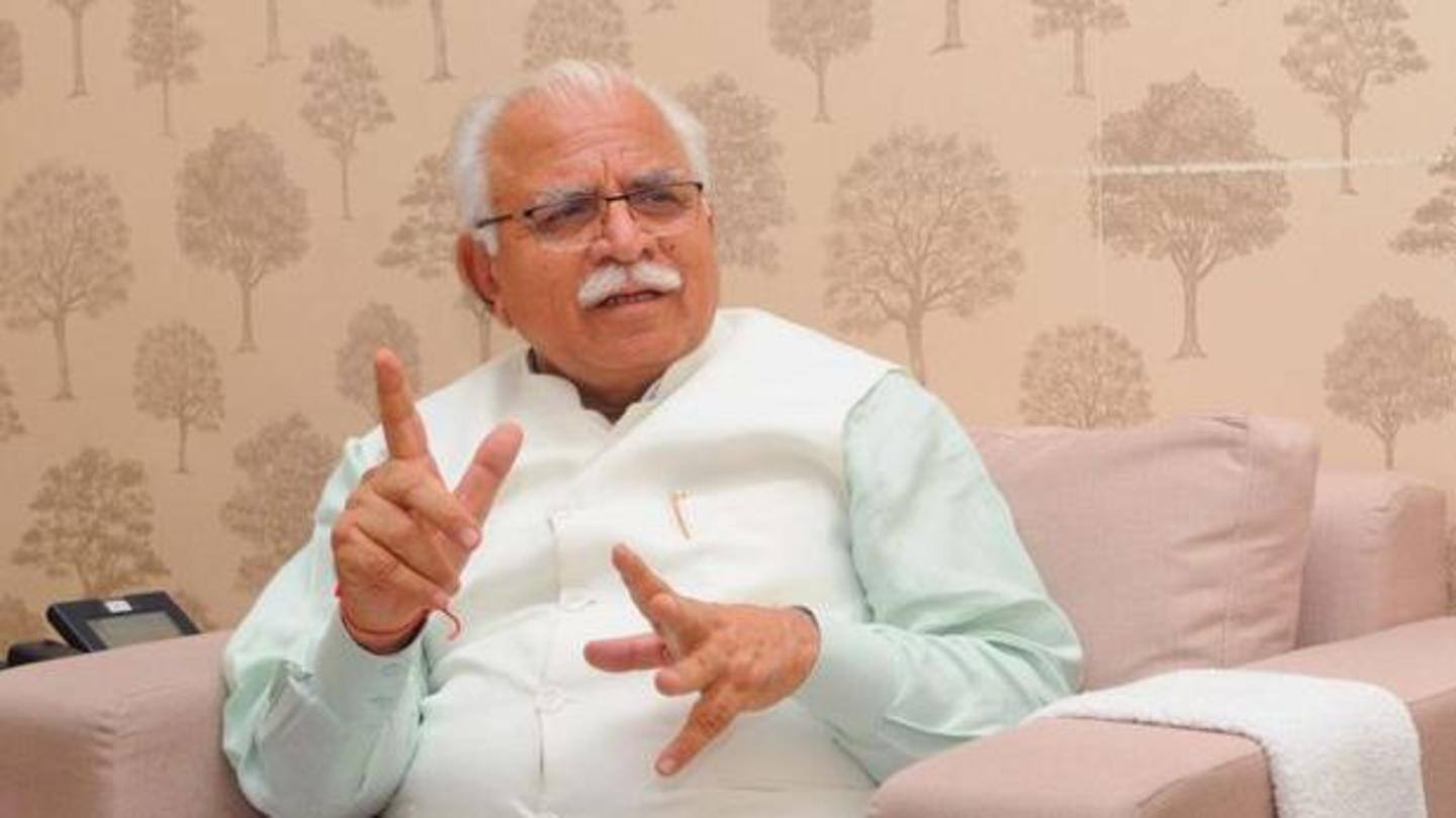 खट्टर ने की थी ये टिप्पणी खट्टर ने की थी ये टिप्पणी