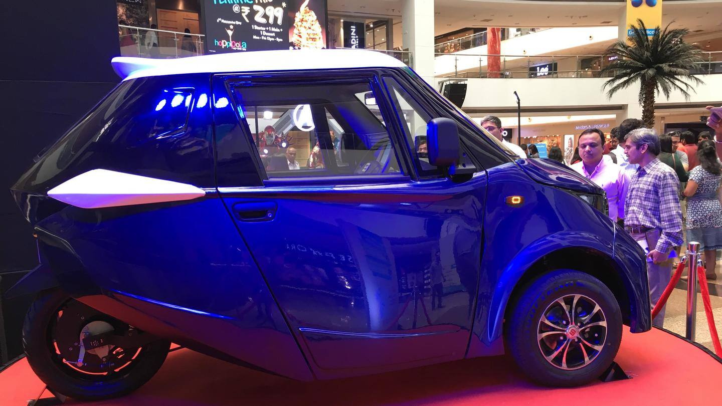 भारत में शुरू थ्री व्हीलर इलेक्ट्रिक कार स्ट्रॉम R3 की बुकिंग, 10,000 रुपये में करें बुक