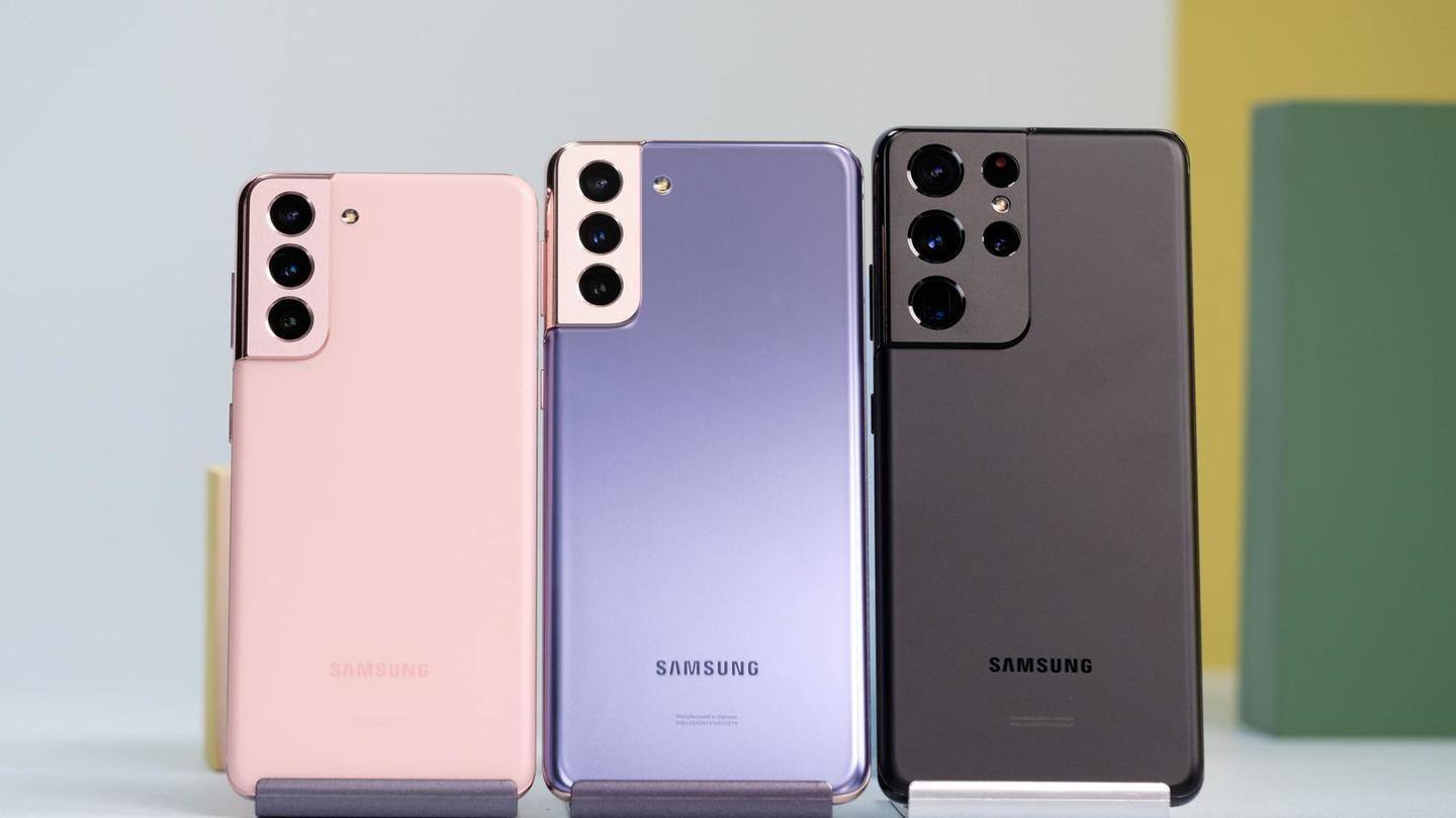 अमेजन पर बिक्री के उपलब्ध हुए सैमसंग गैलेक्सी S21 सीरीज के तीनों स्मार्टफोन्स