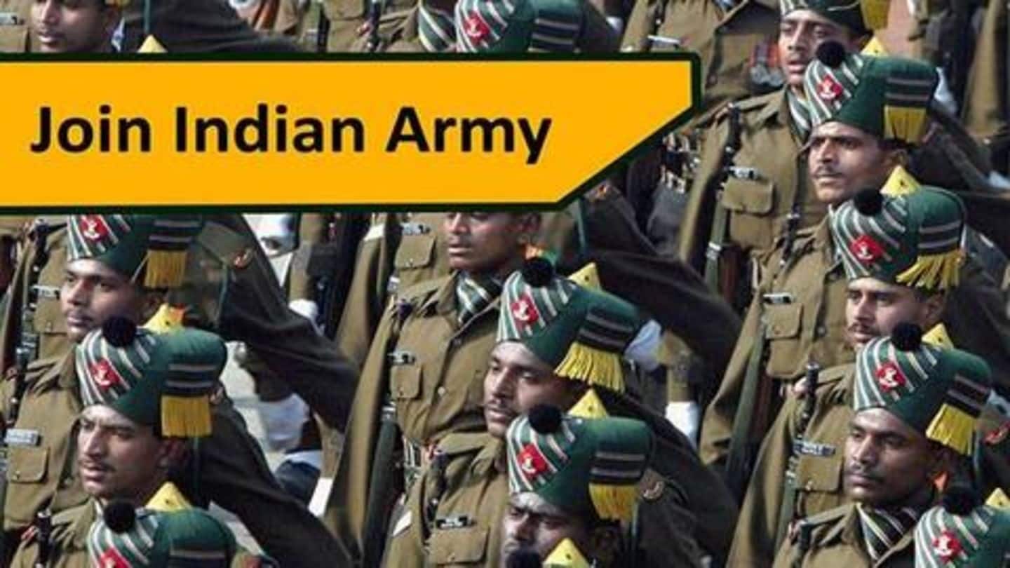 Indian Army Recruitment: भारतीय सेना में शामिल होने का सुनहरा मौका, जानें