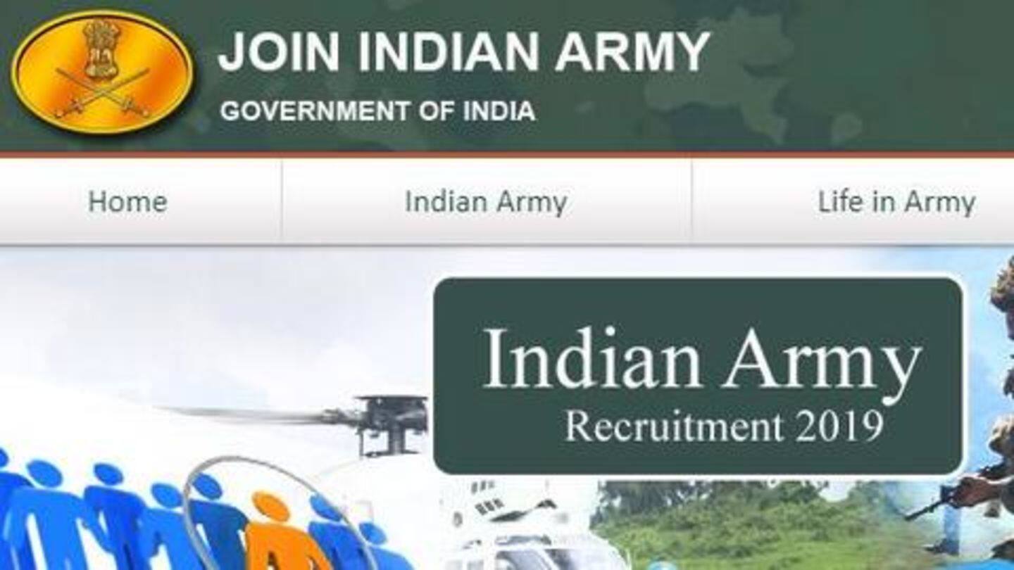 Indian Army Recruitment 2019: महिलाओं की भर्ती के लिए आज से प्रक्रिया शुरू, जानें विवरण