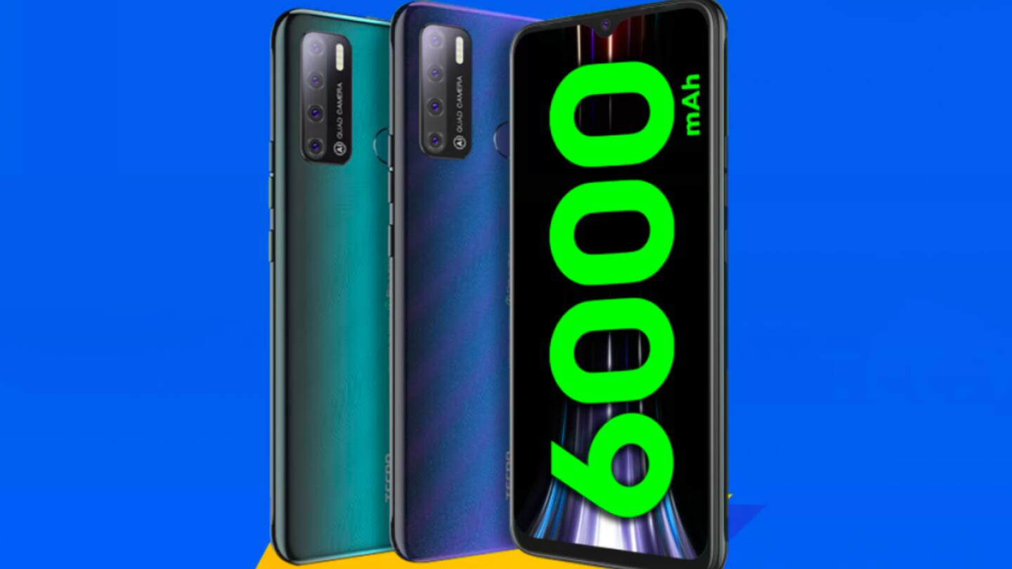 टेक्नो ने लॉन्च किया 9,000 रुपये से कम कीमत का नया स्मार्टफोन, 6000mAh की है बैटरी
