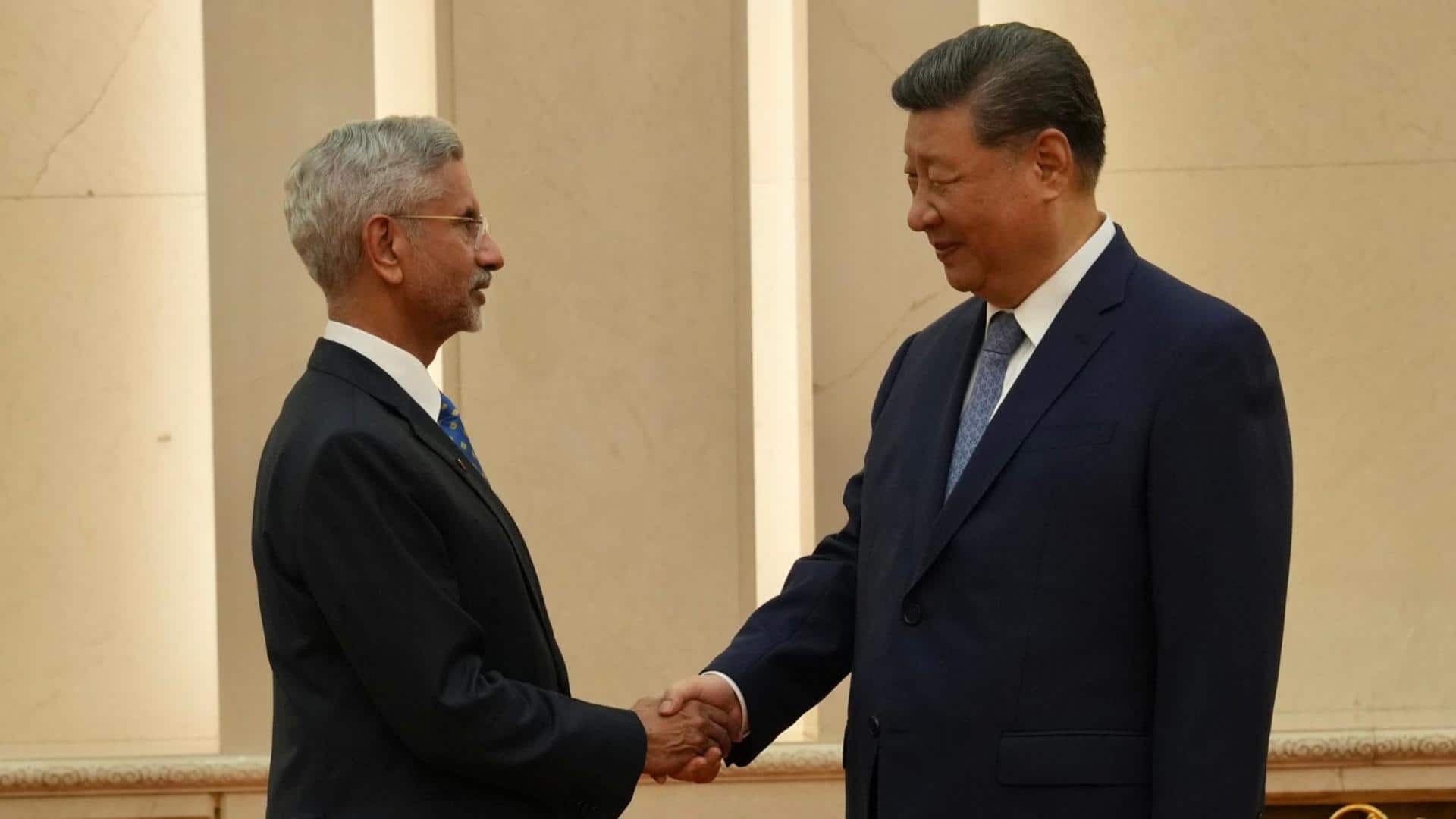 एस जयशंकर की चीनी राष्ट्रपति शी जिनपिंग से मुलाकात, द्विपक्षीय प्रगति पर प्रकाश डाला एस जयशंकर की चीनी राष्ट्रपति शी जिनपिंग से मुलाकात, द्विपक्षीय प्रगति पर प्रकाश डाला